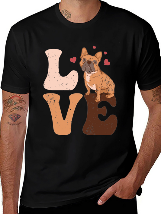 French Bulldog LOVE Graphic Tee