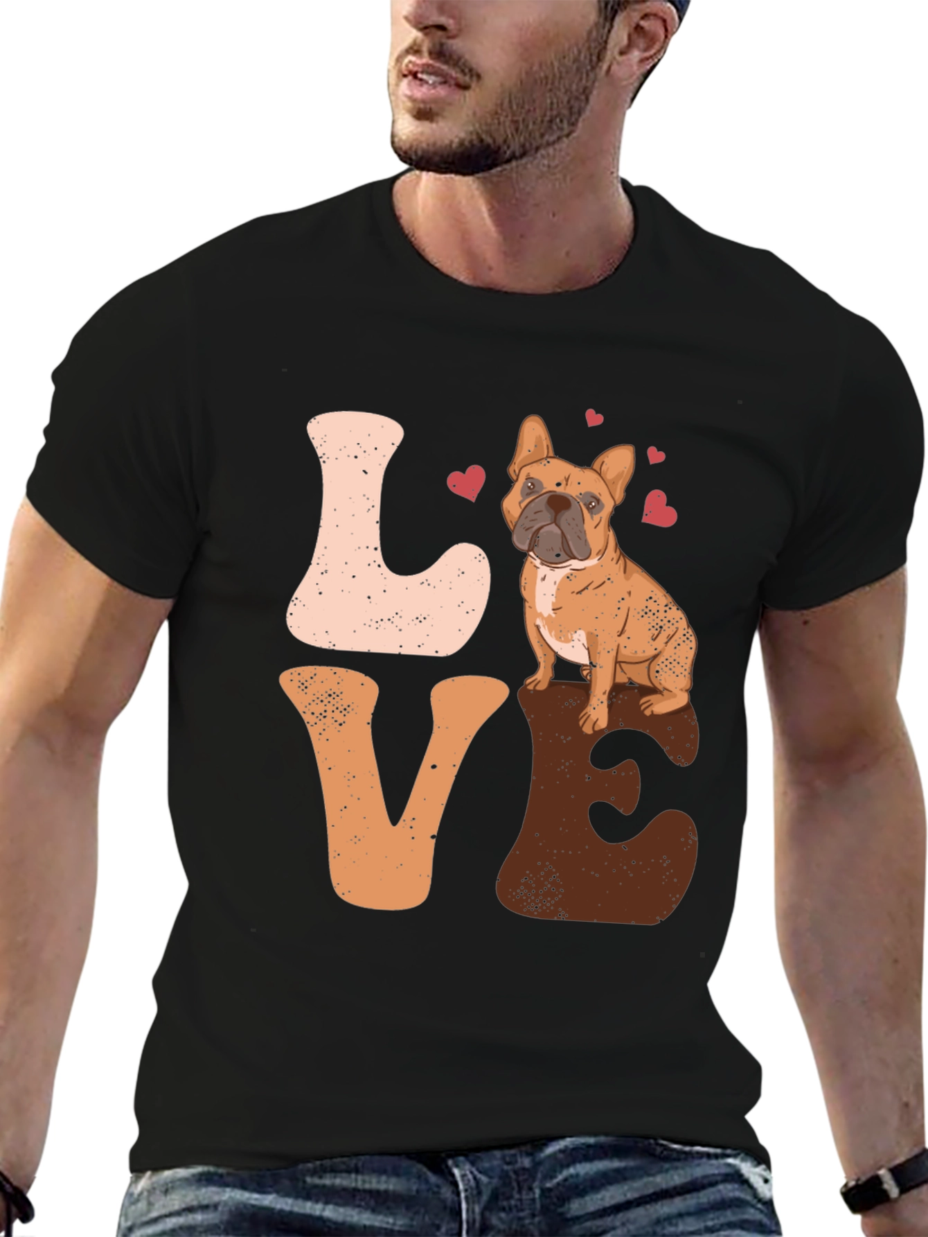 French Bulldog LOVE Graphic Tee