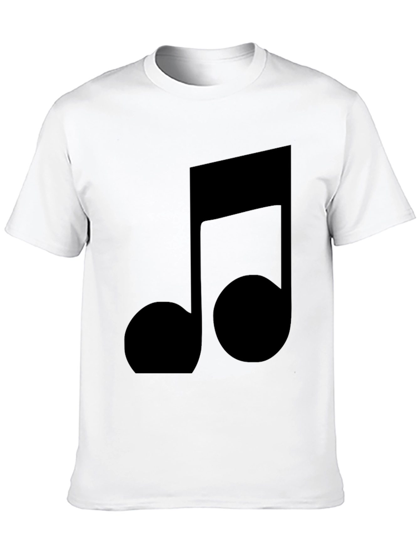 Music Note Graphic Tee - Black T-Shirt
