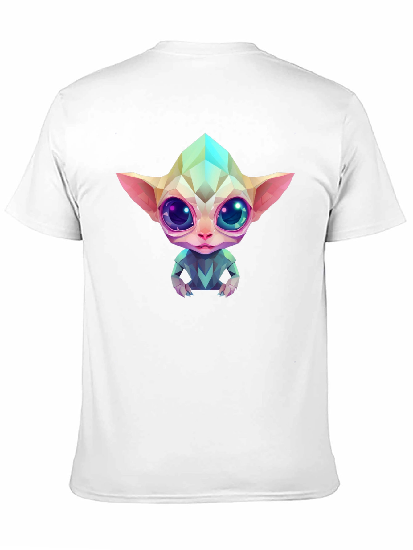 Geometric Alien Graphic Black T-Shirt