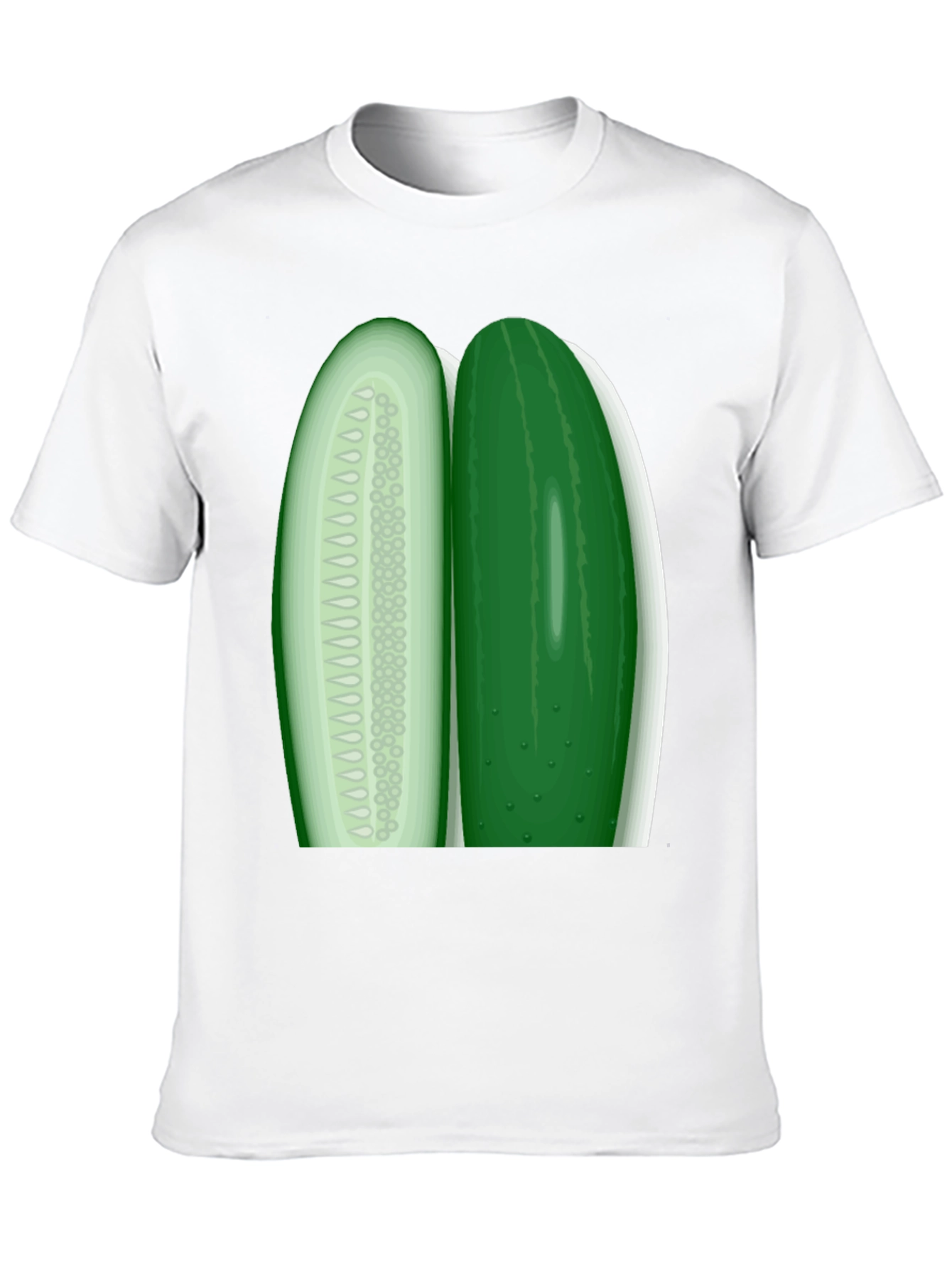 Cucumber Slice Graphic Tee - Fresh & Funny!