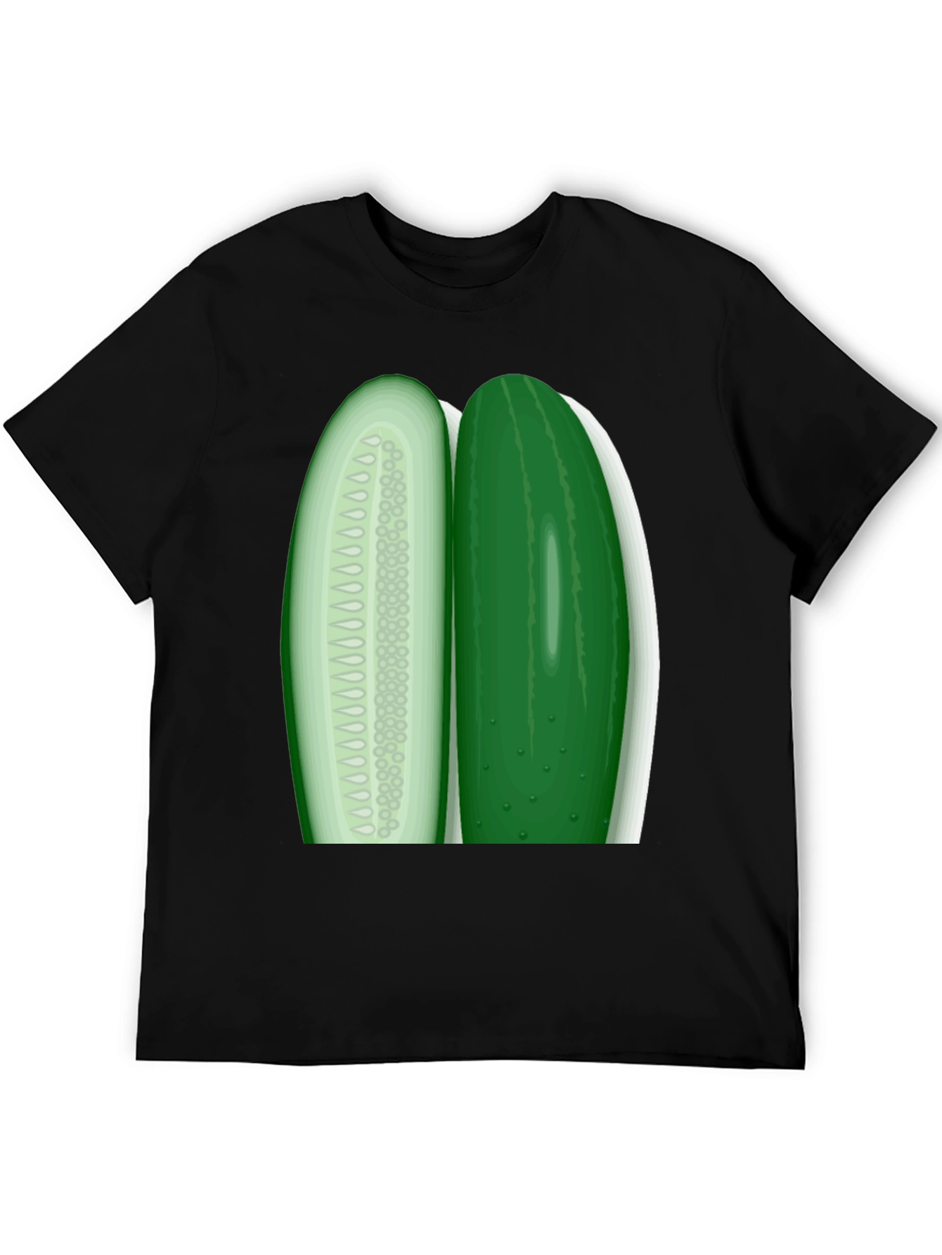 Cucumber Slice Graphic Tee - Fresh & Funny!