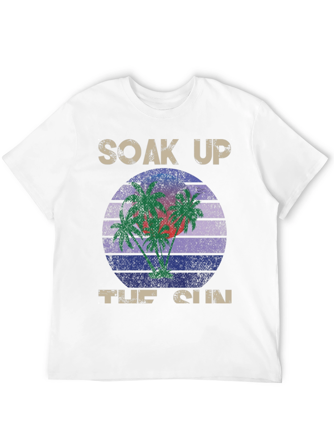 Soak Up the Sun Graphic Tee - Tropical Design