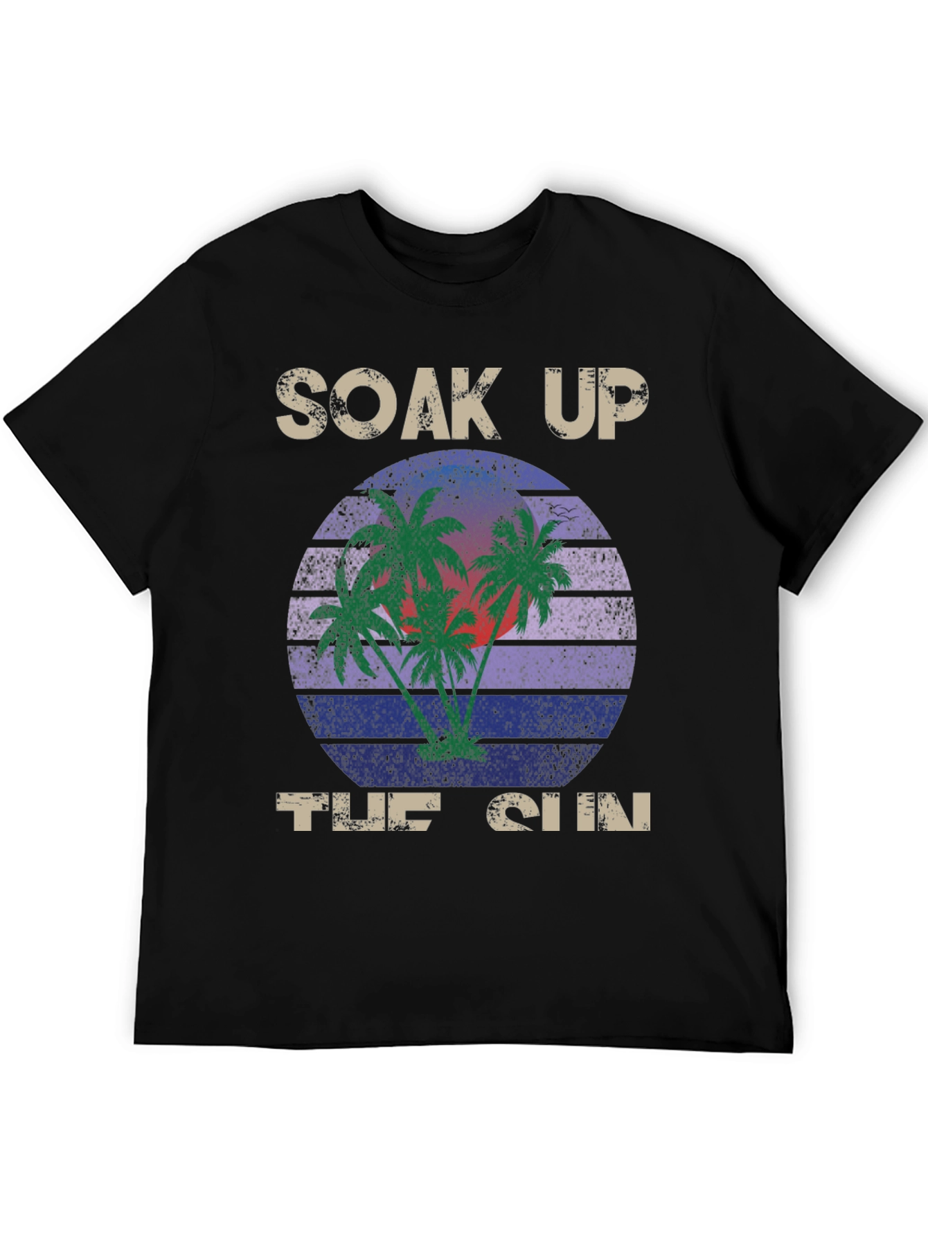 Soak Up the Sun Graphic Tee - Tropical Design