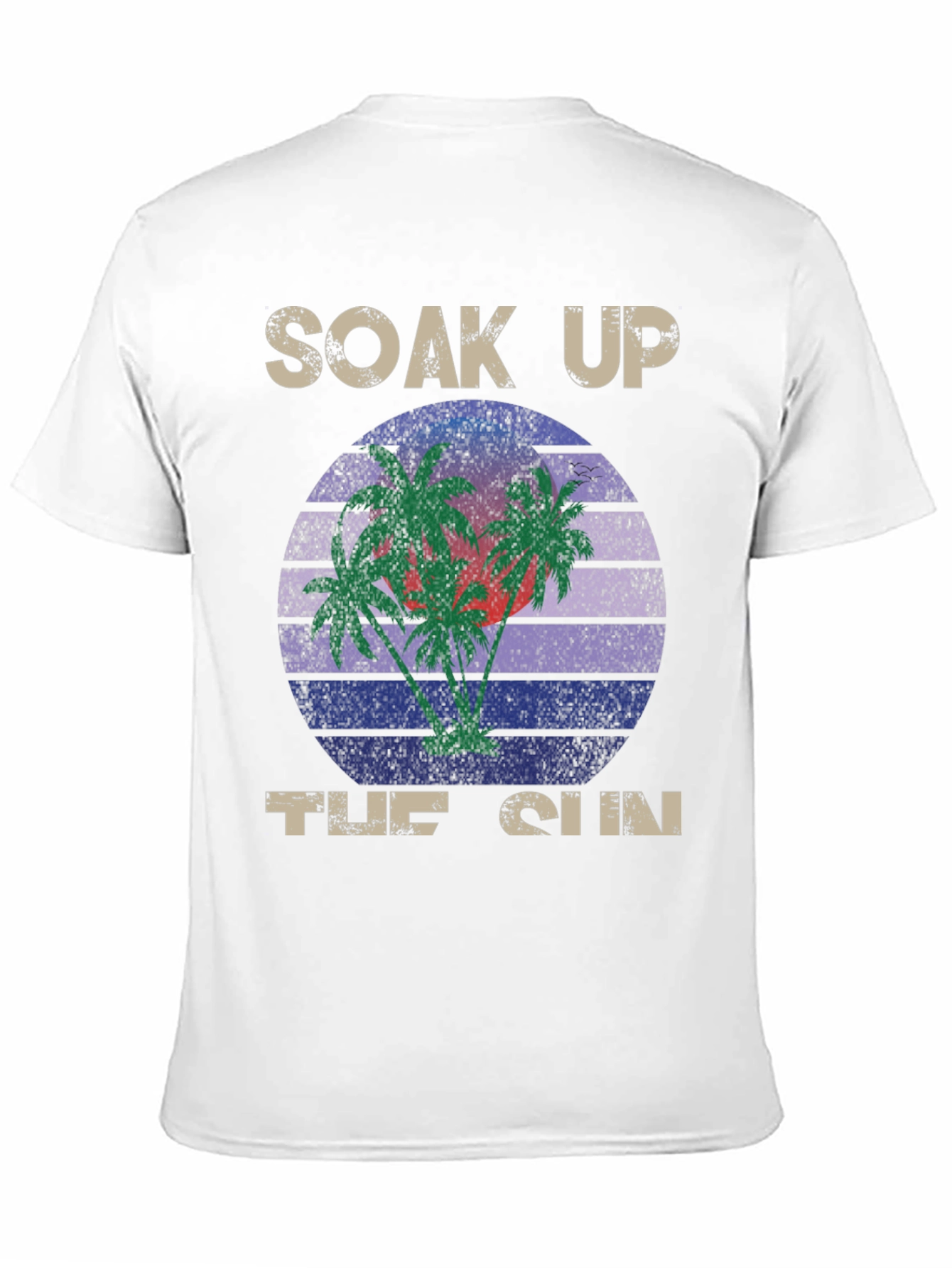 Soak Up the Sun Graphic Tee - Tropical Design