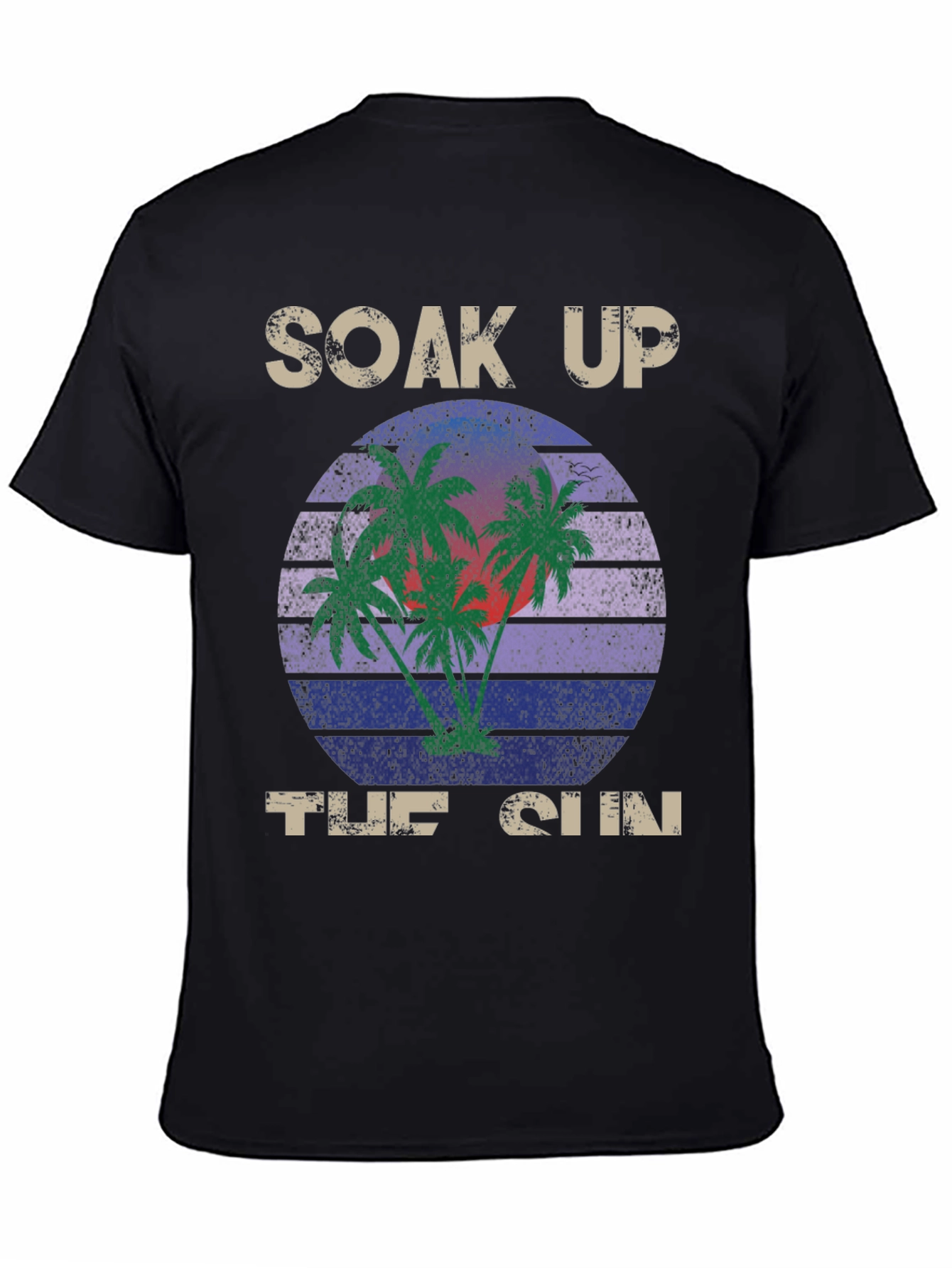Soak Up the Sun Graphic Tee - Tropical Design