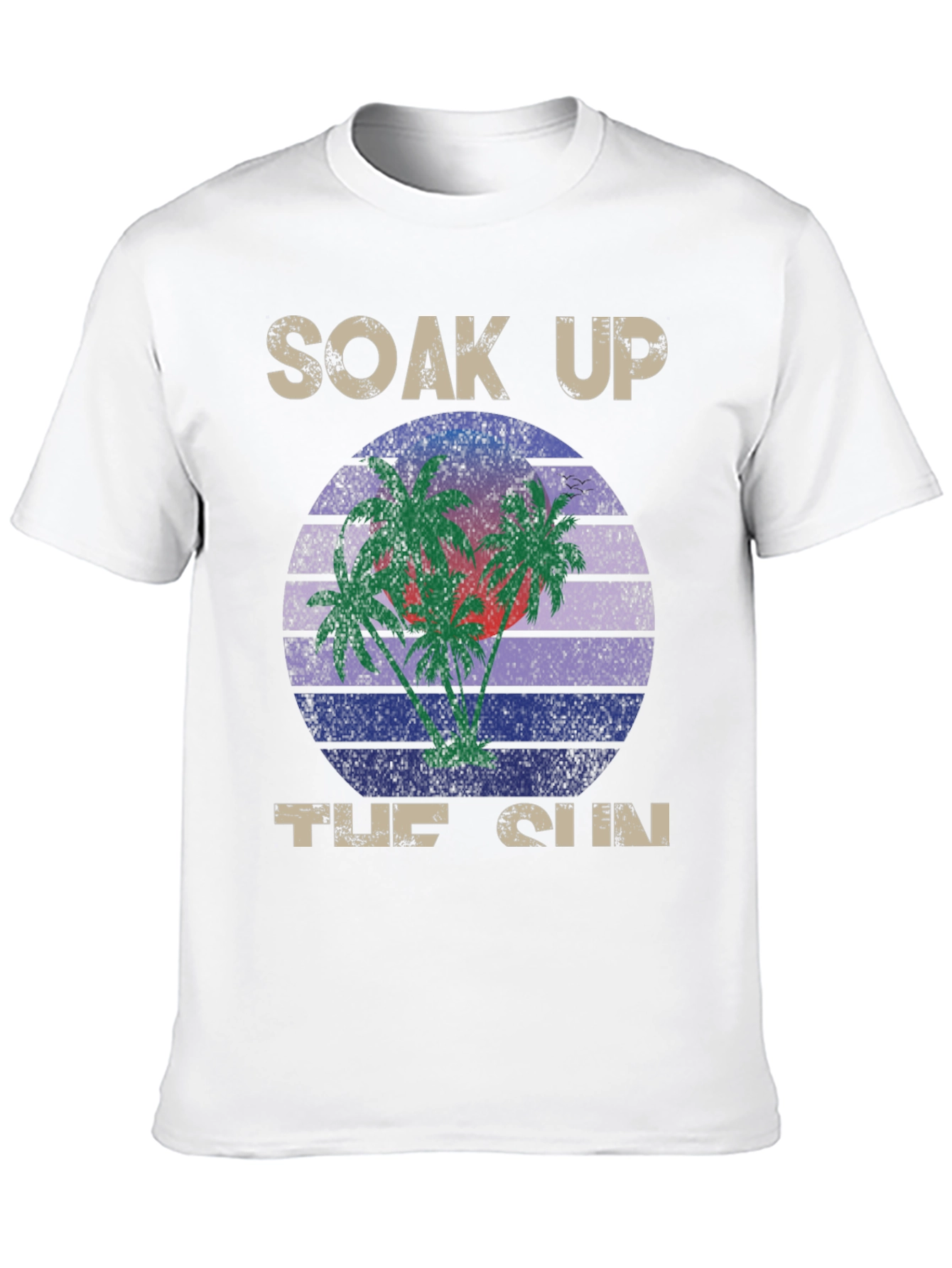 Soak Up the Sun Graphic Tee - Tropical Design
