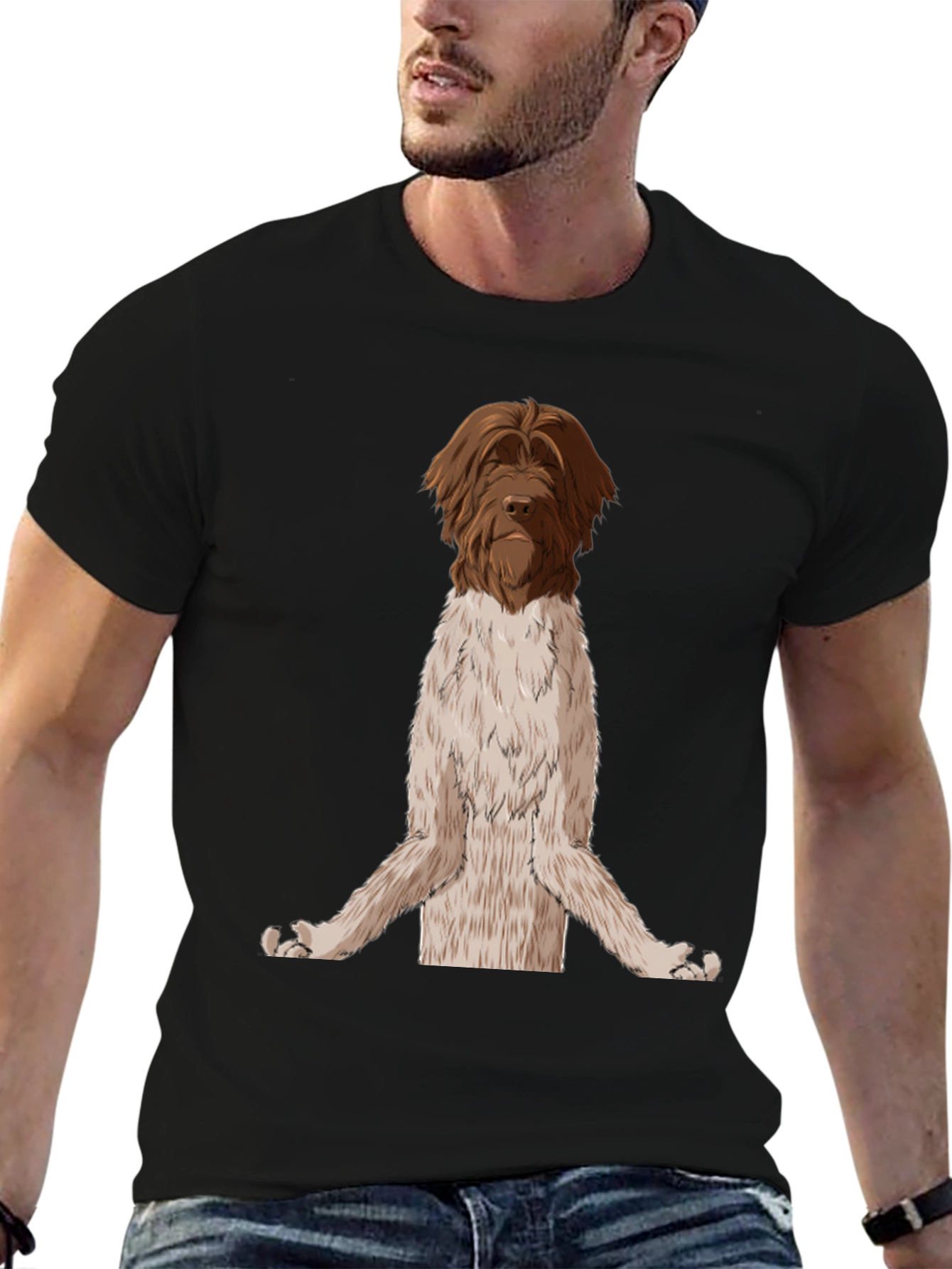 Zen Dog T-Shirt - Meditating Griffon