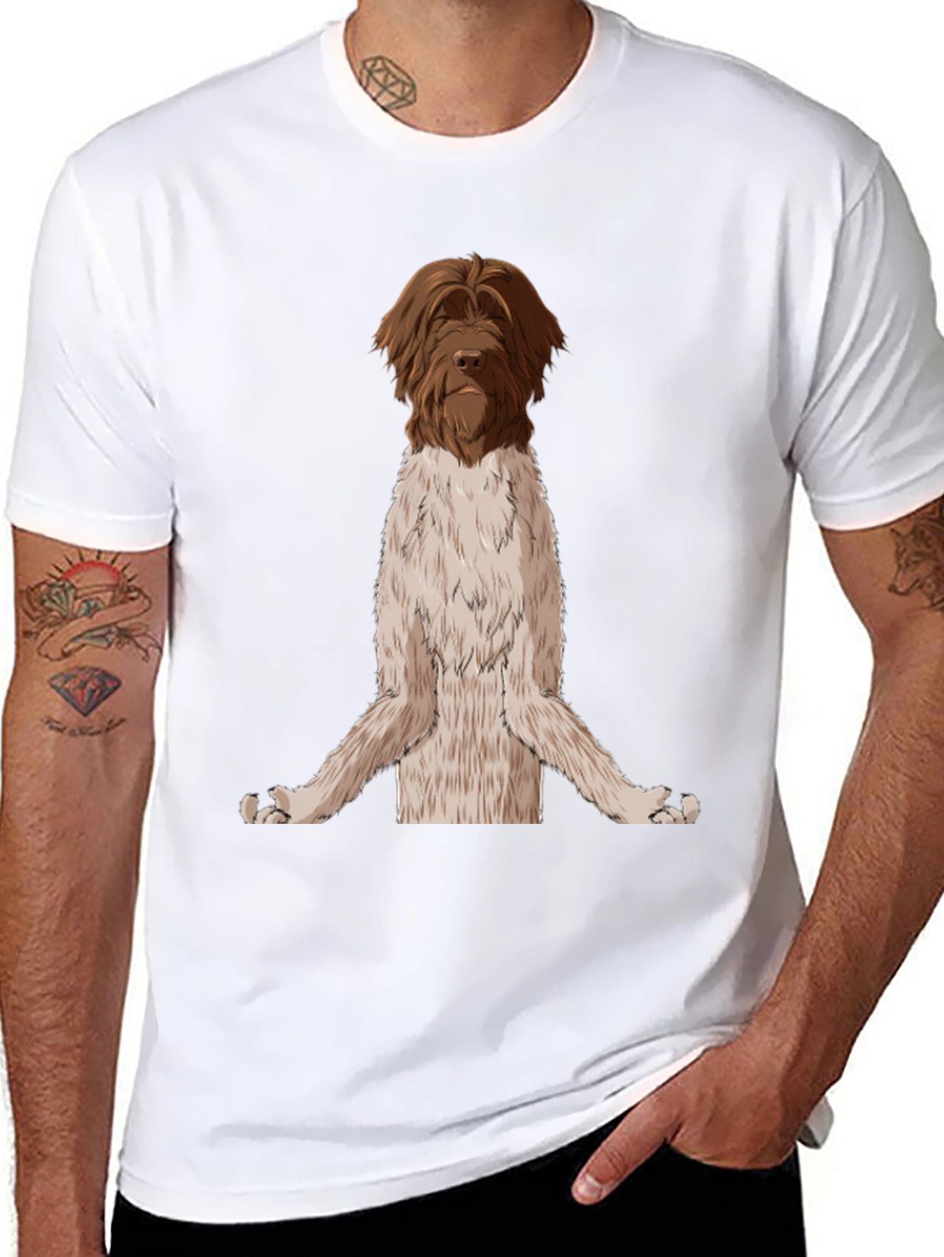 Zen Dog T-Shirt - Meditating Griffon