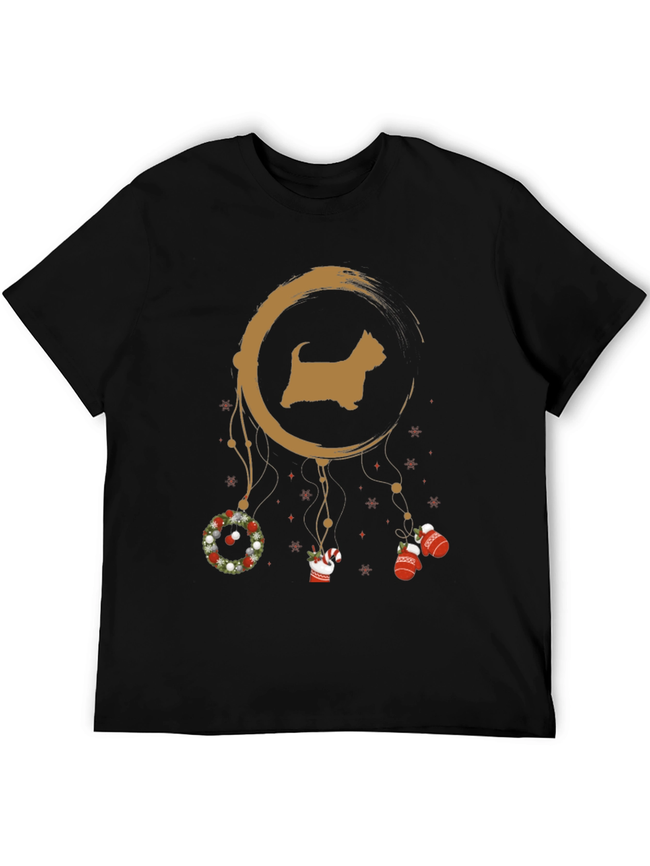Dog Dreamcatcher Graphic Tee - Black