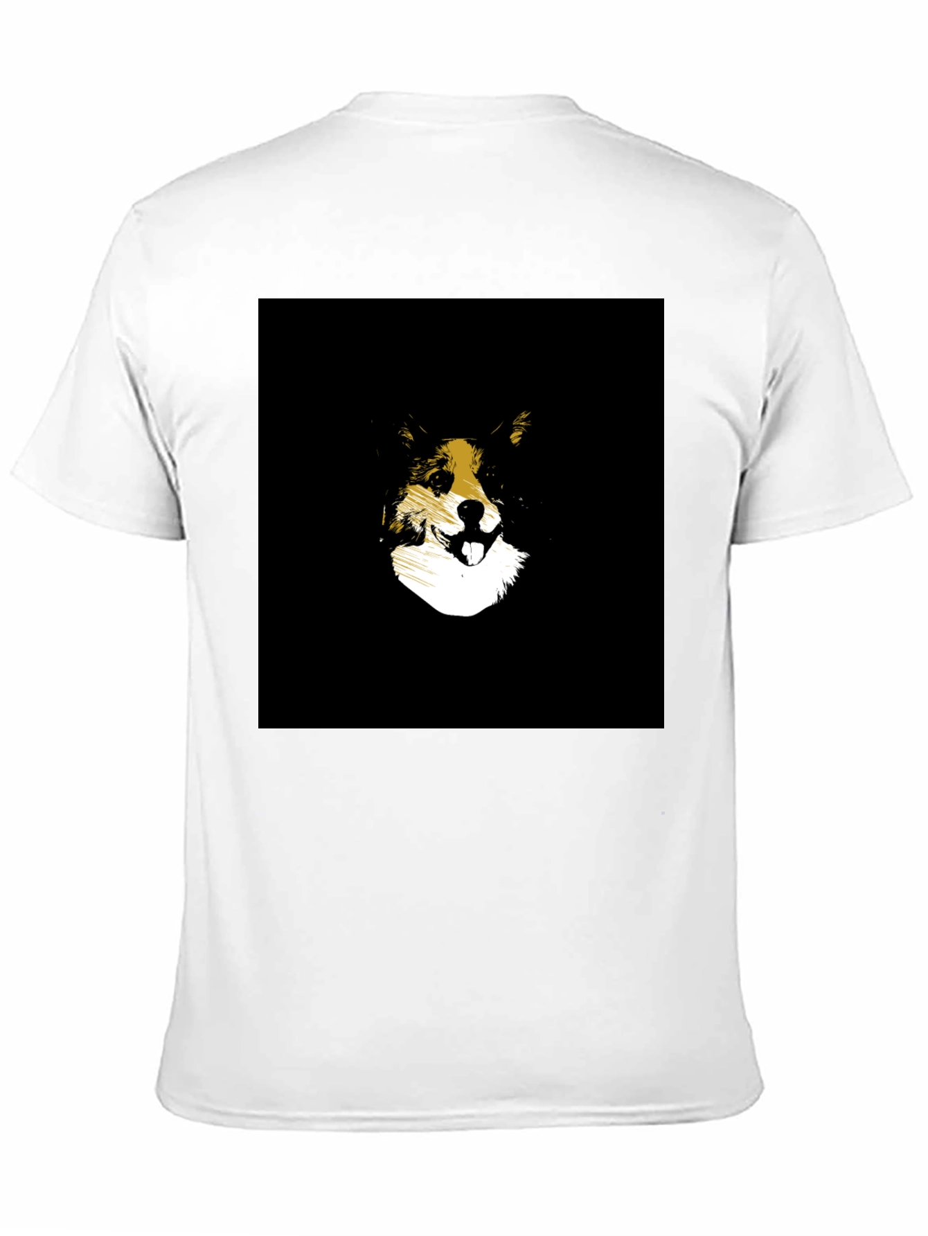Dog Graphic Black T-Shirt - Stylish Animal Lover Tee
