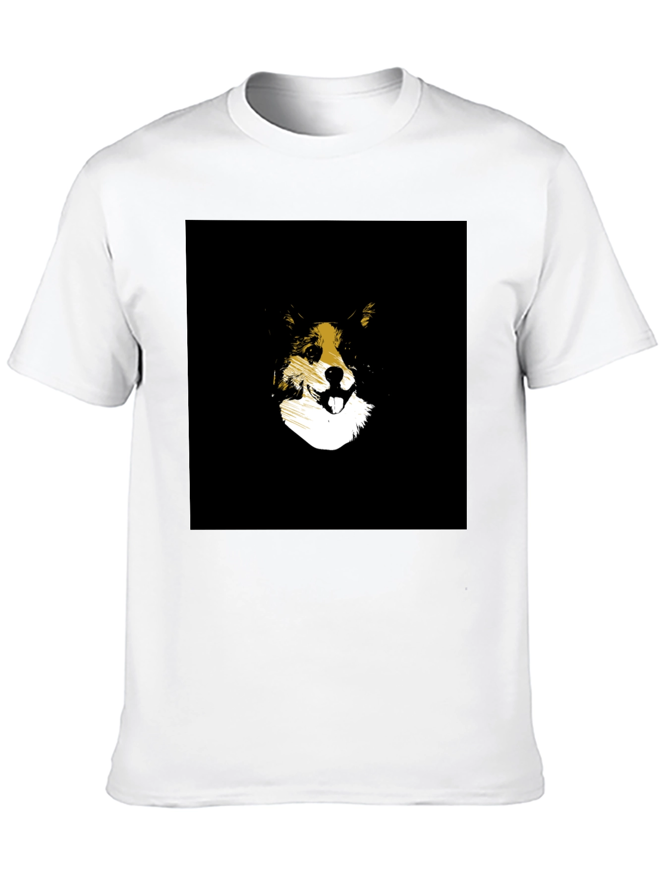 Dog Graphic Black T-Shirt - Stylish Animal Lover Tee