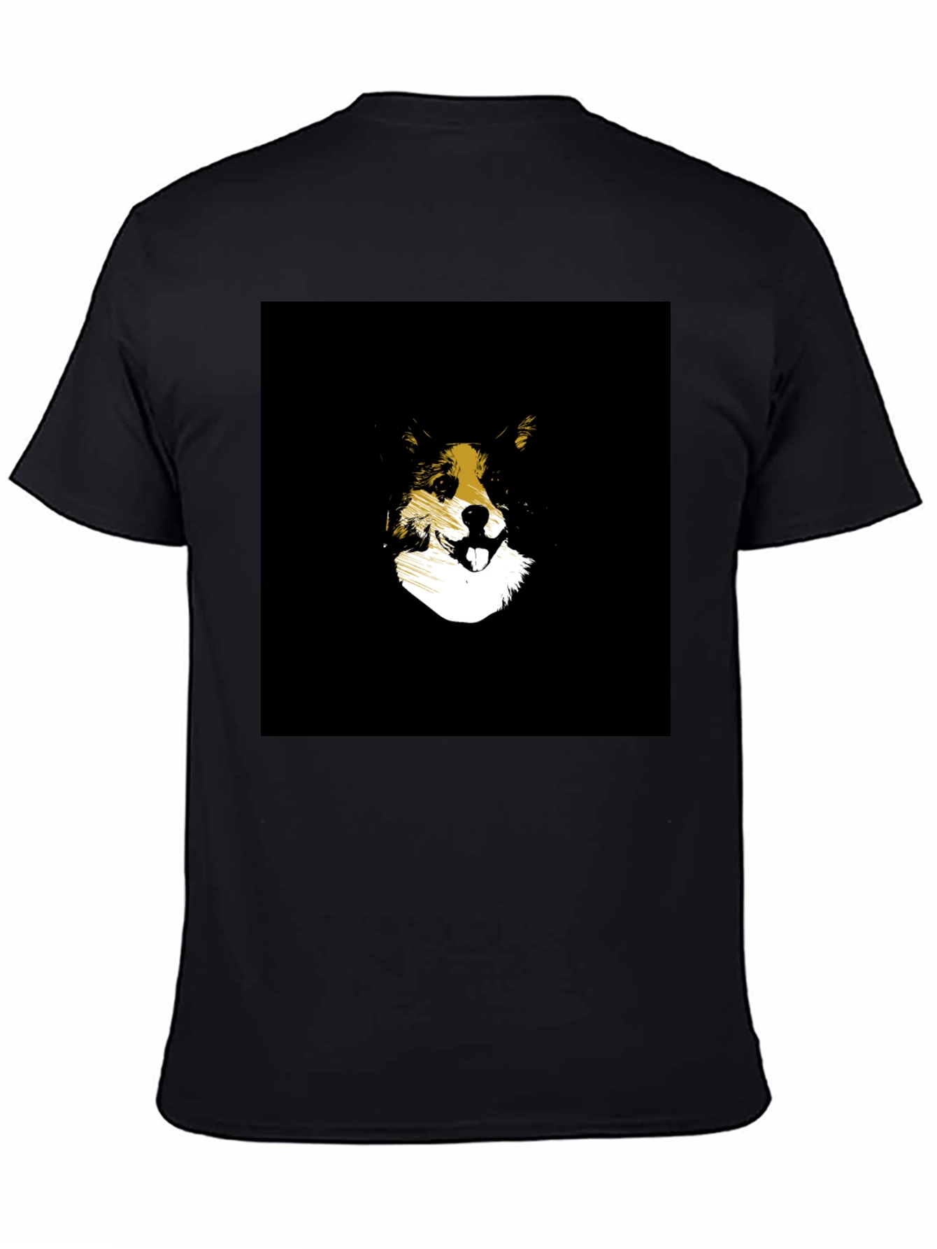 Dog Graphic Black T-Shirt - Stylish Animal Lover Tee