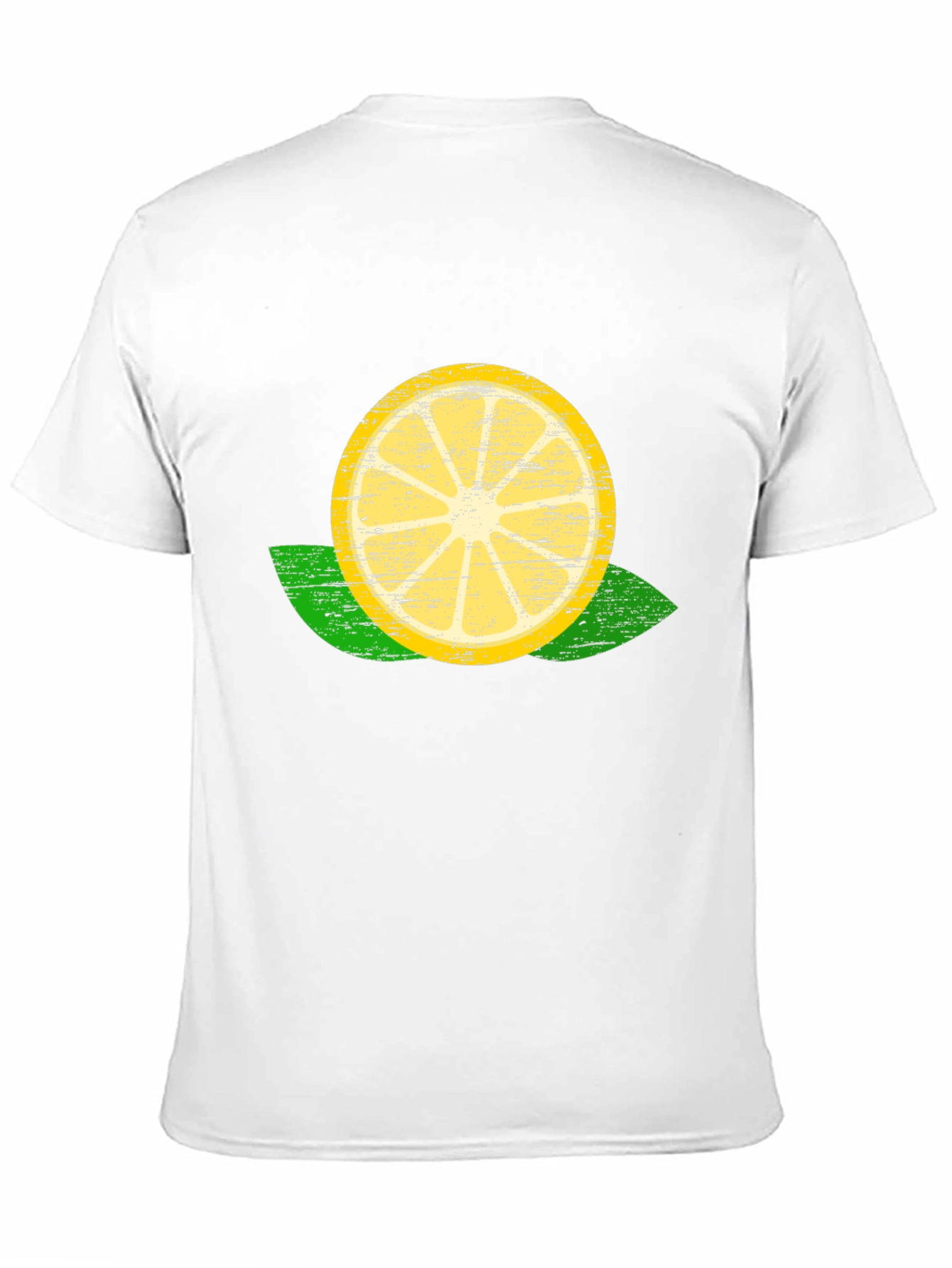 Lemon Slice Graphic Tee - Black Cotton T-Shirt