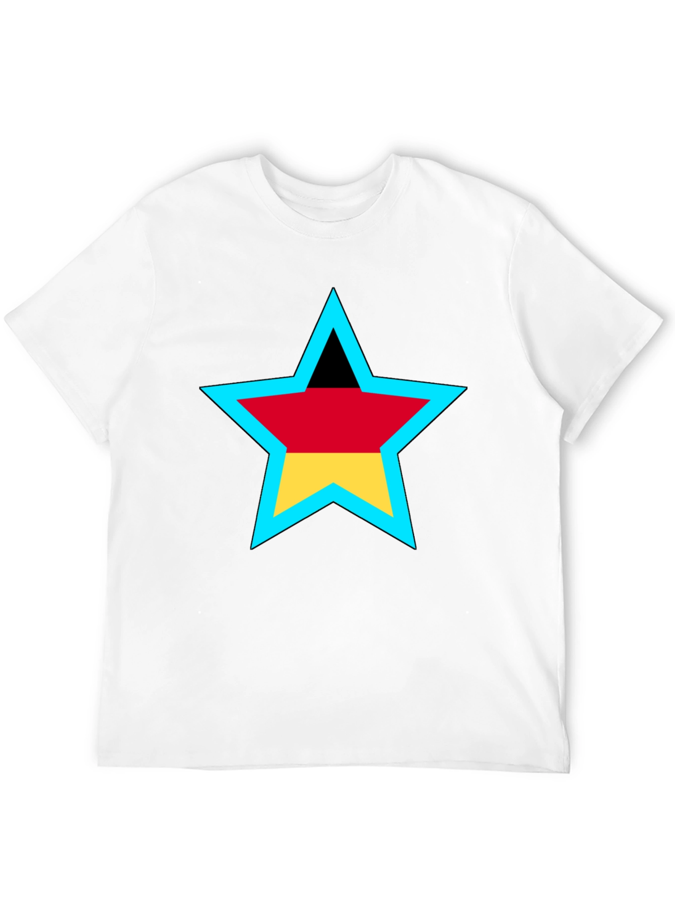 German Flag Star Graphic T-Shirt