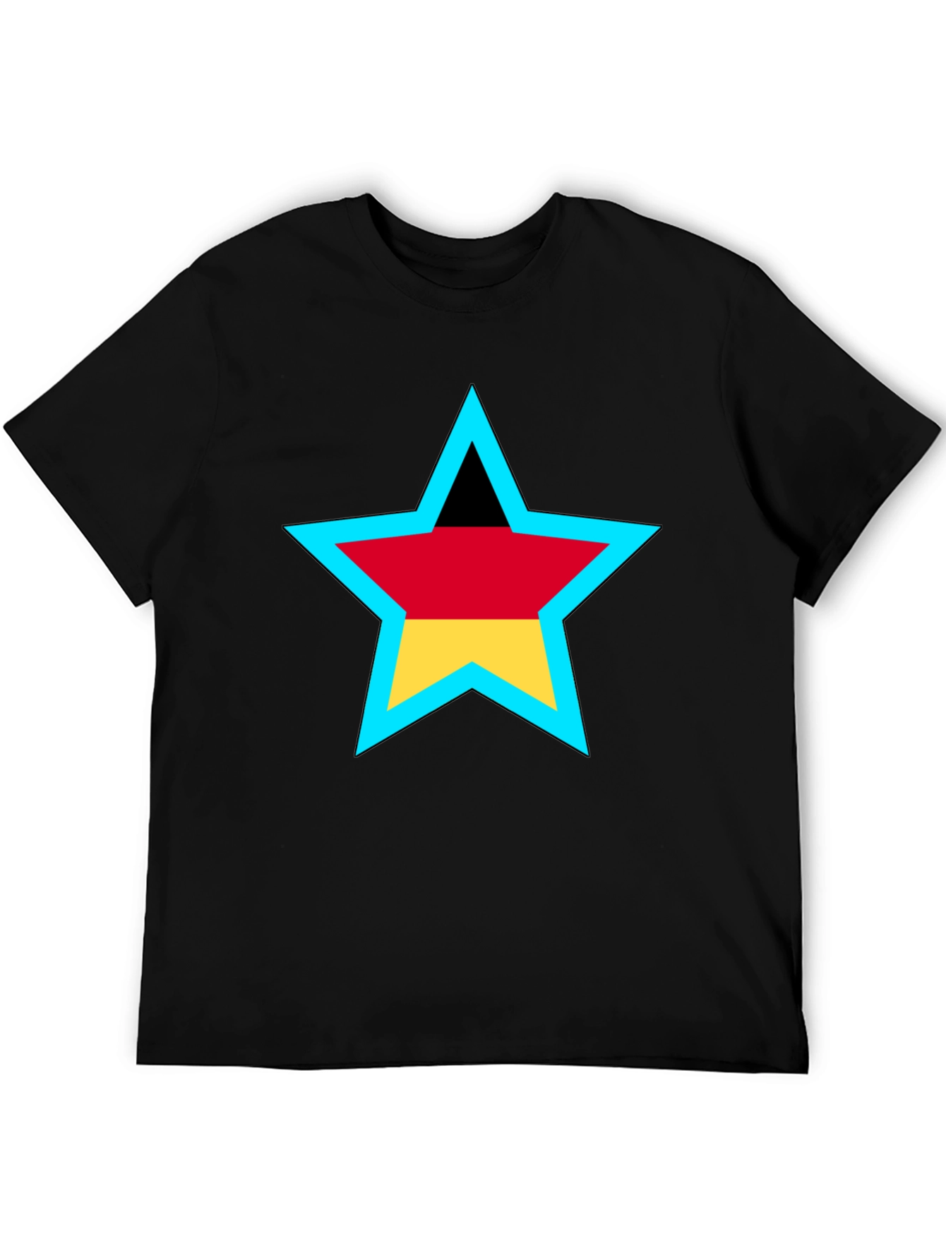 German Flag Star Graphic T-Shirt