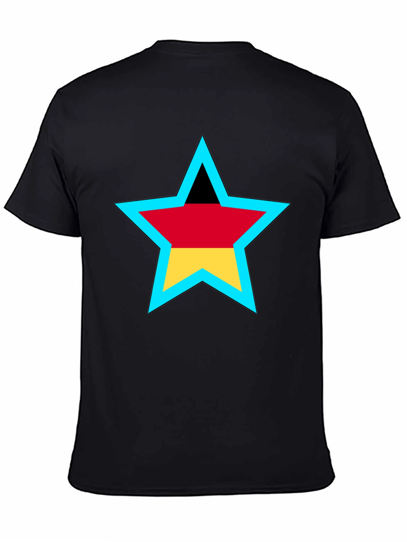 German Flag Star Graphic T-Shirt