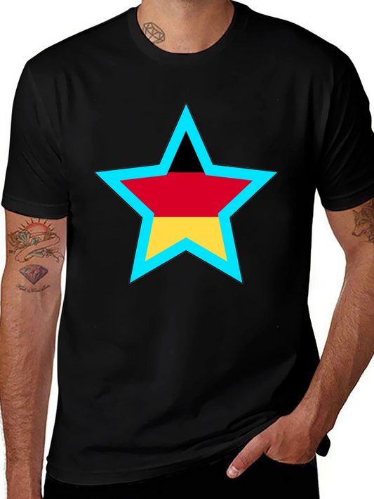 German Flag Star Graphic T-Shirt