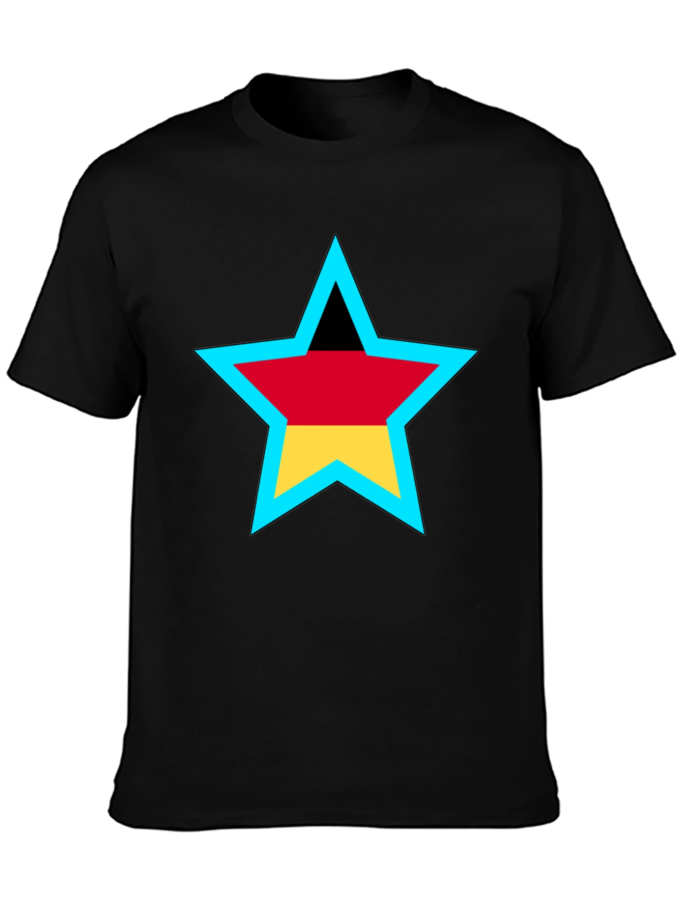 German Flag Star Graphic T-Shirt
