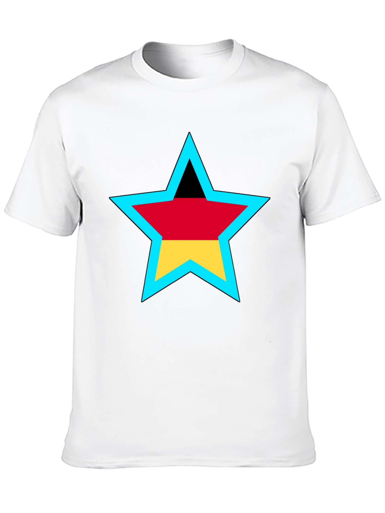 German Flag Star Graphic T-Shirt