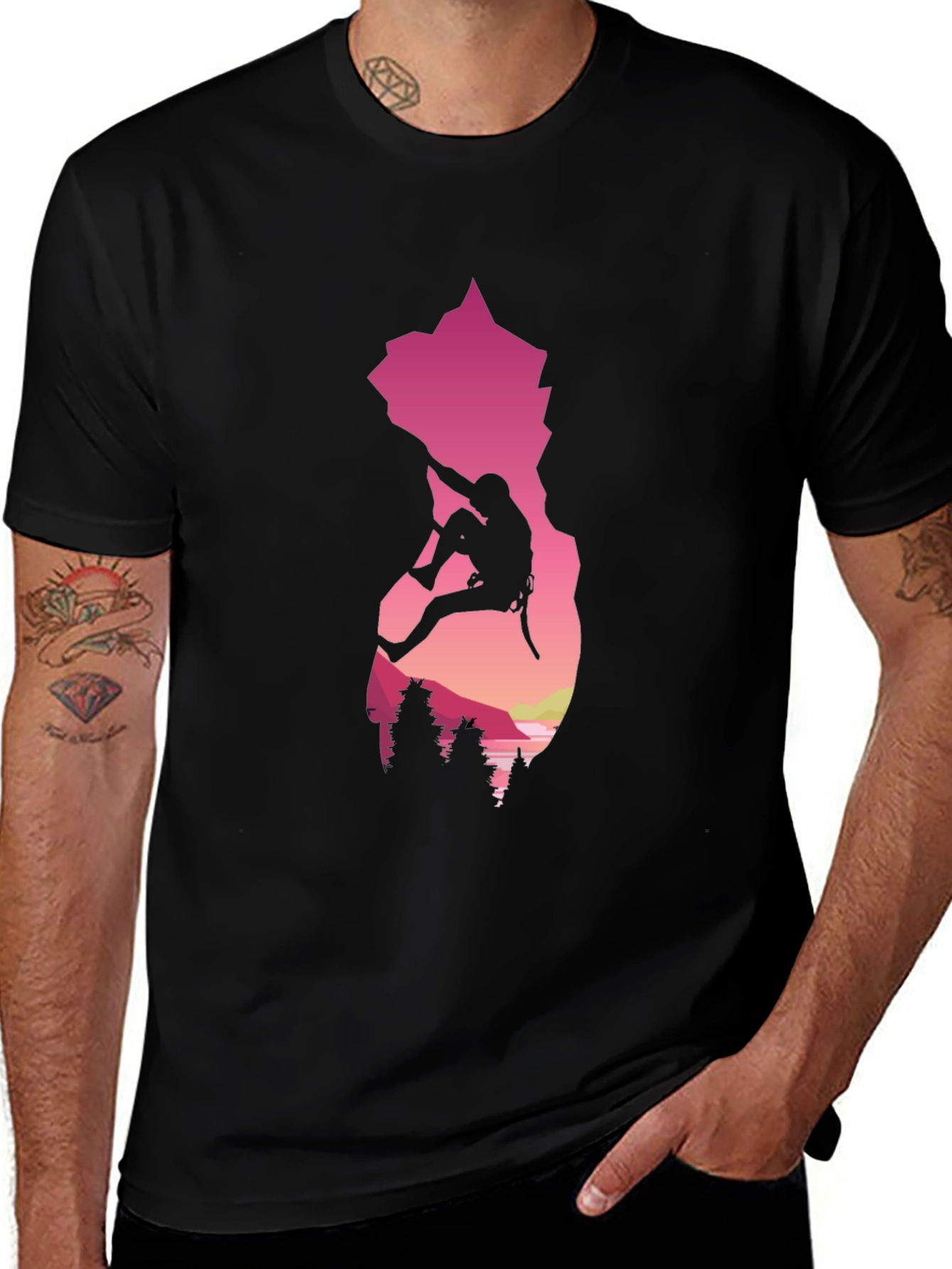 Rock Climbing Silhouette T-Shirt