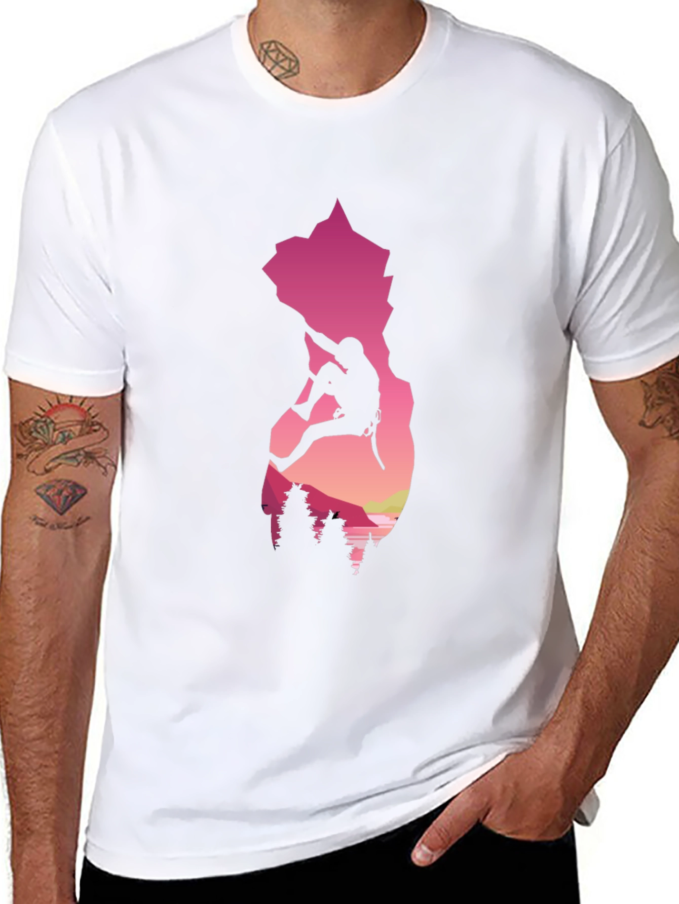 Rock Climbing Silhouette T-Shirt