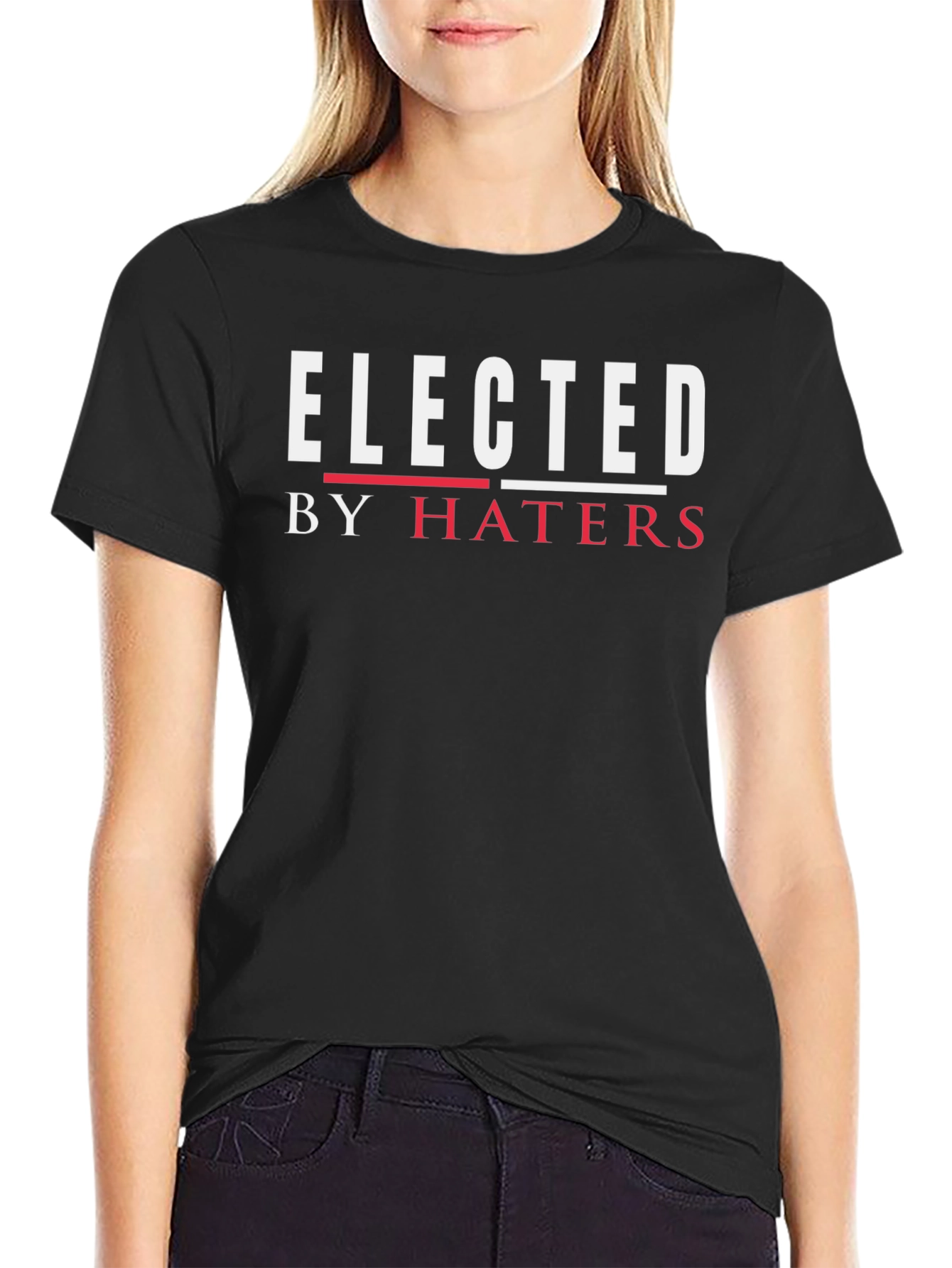 Elected by Haters Graphic Tee - Black