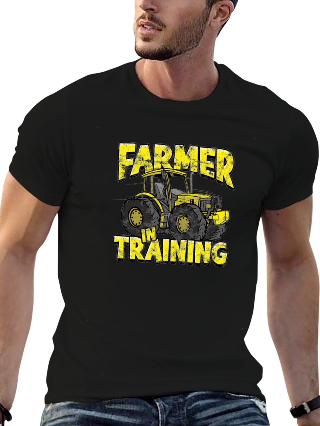 Farmer In Training Black T-Shirt