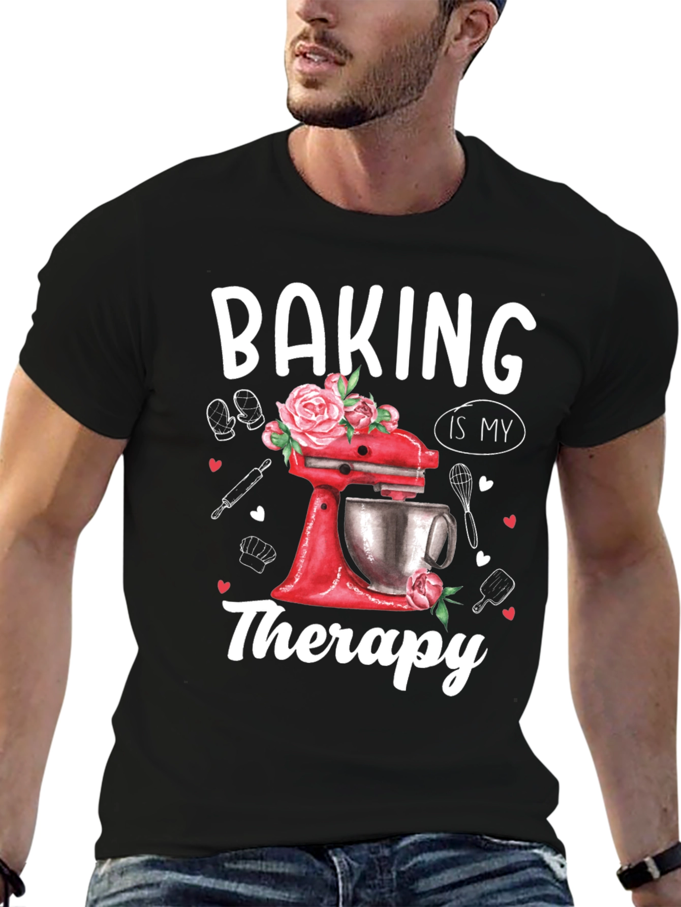 Baking is My Therapy Graphic T-Shirt