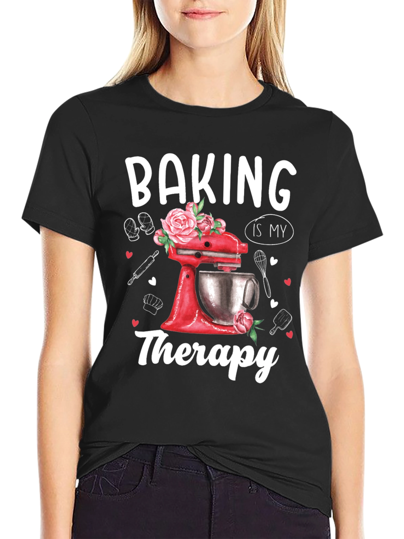 Baking is My Therapy Graphic T-Shirt