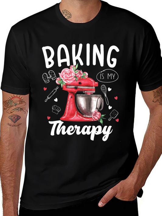Baking is My Therapy Graphic T-Shirt