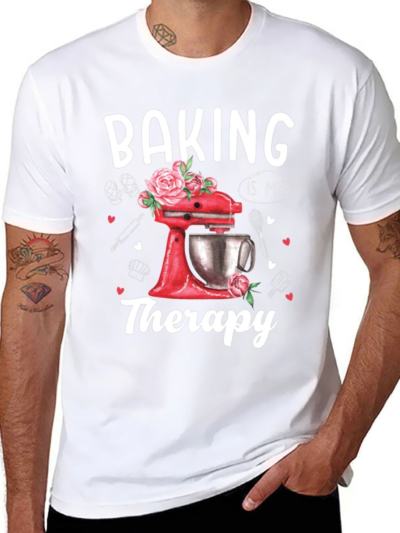 Baking is My Therapy Graphic T-Shirt