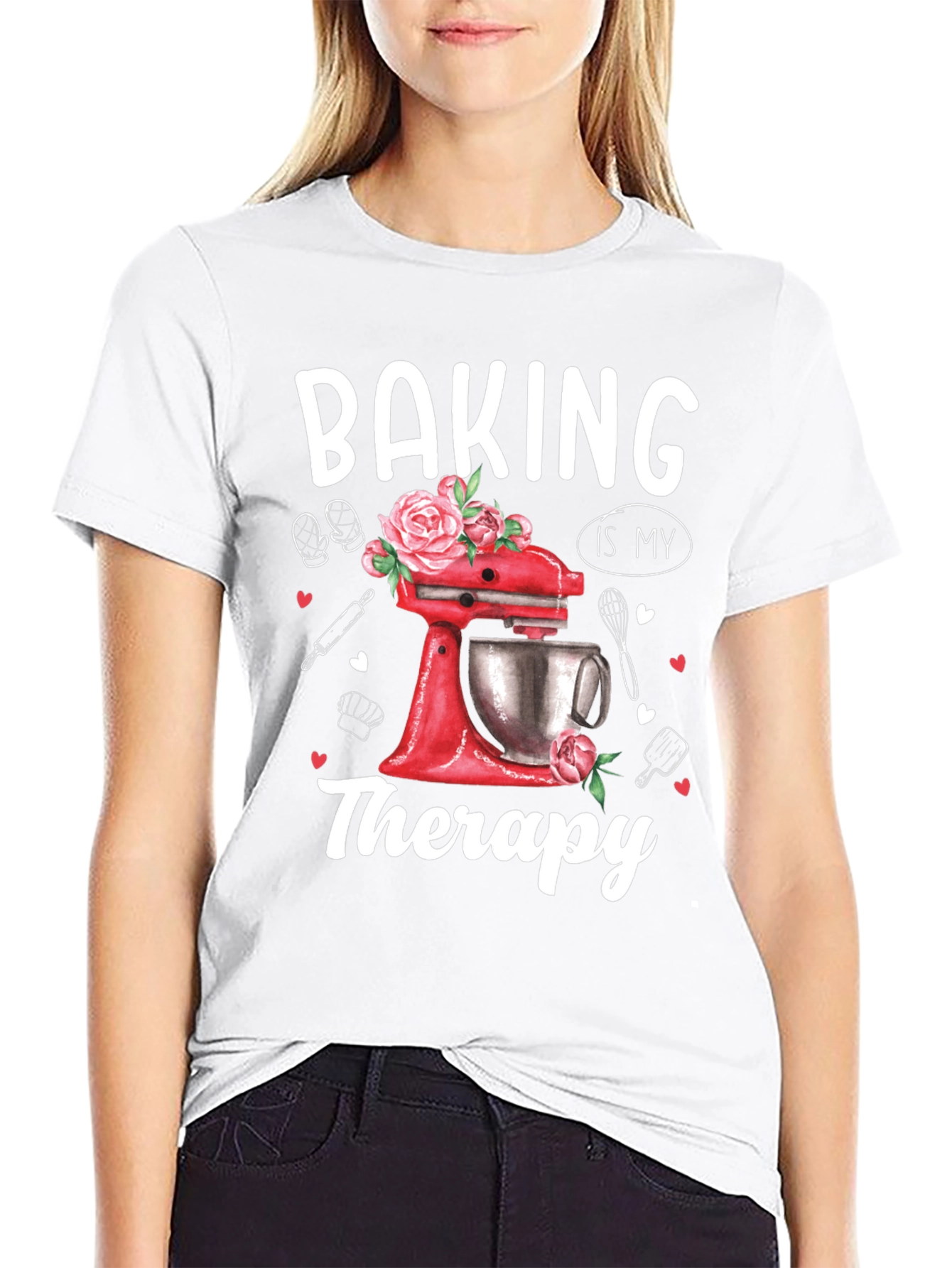 Baking is My Therapy Graphic T-Shirt