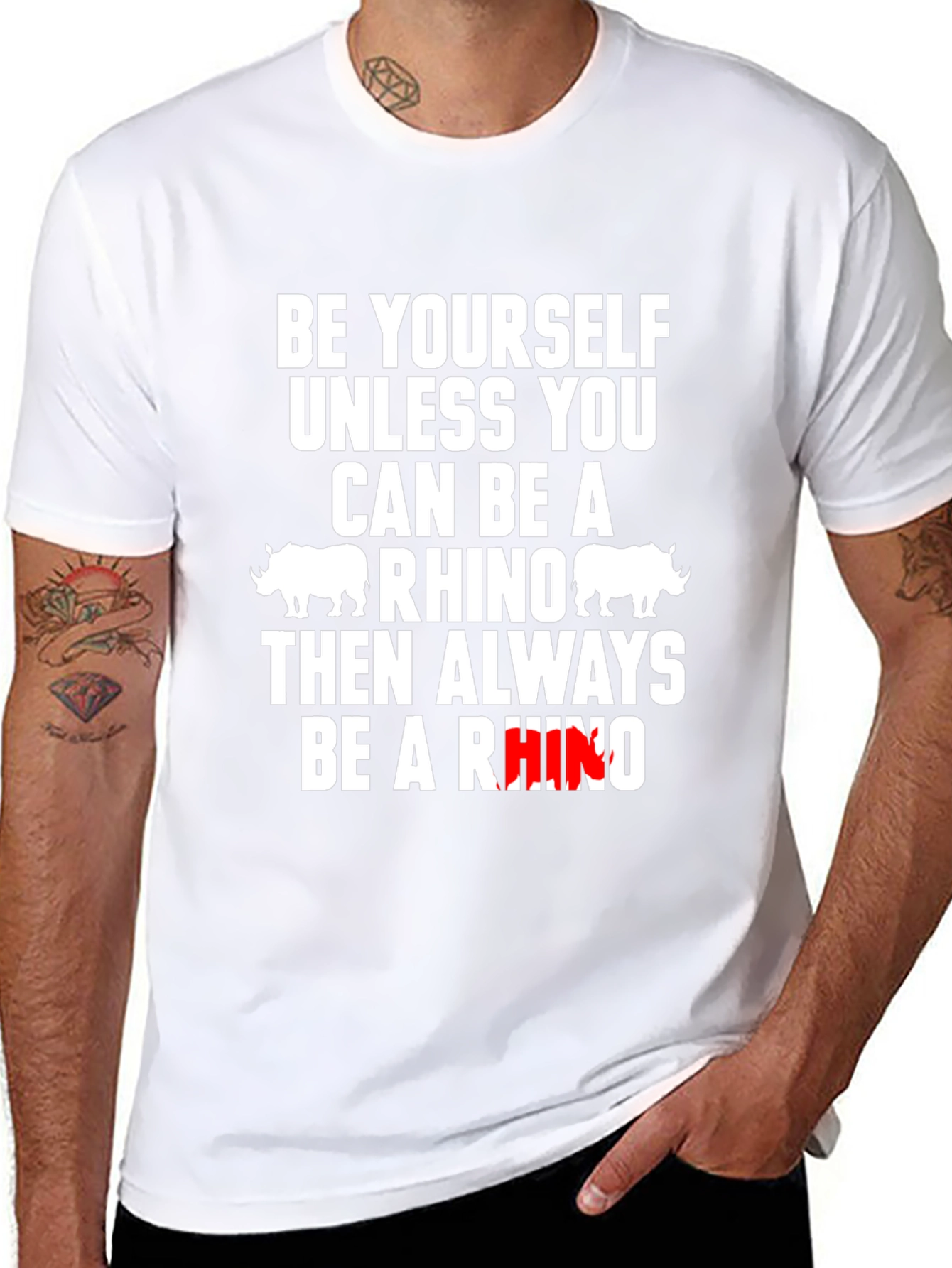 Be Yourself Unless You Can Be A Rhino T-Shirt