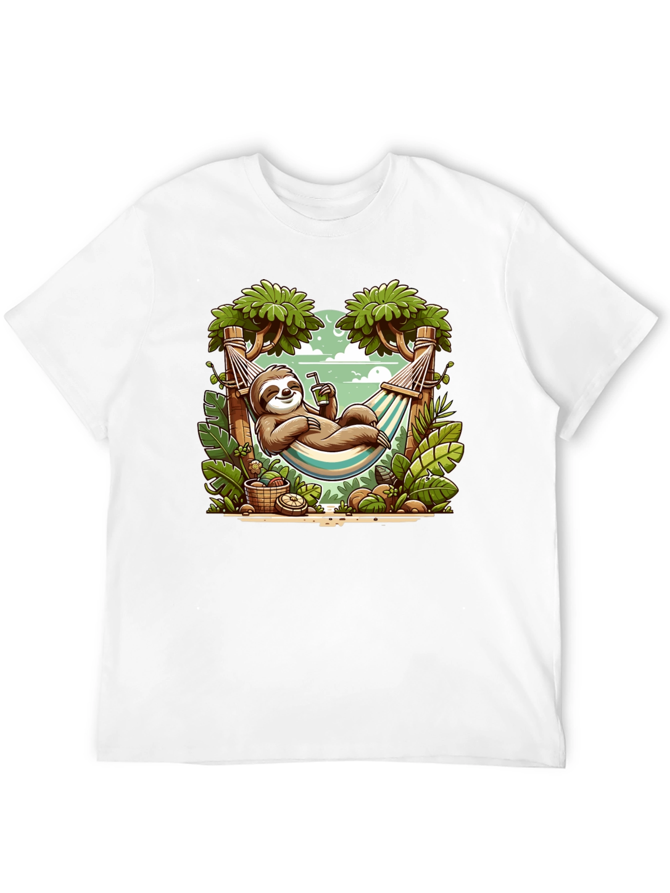 Relaxed Sloth Hammock Graphic Tee