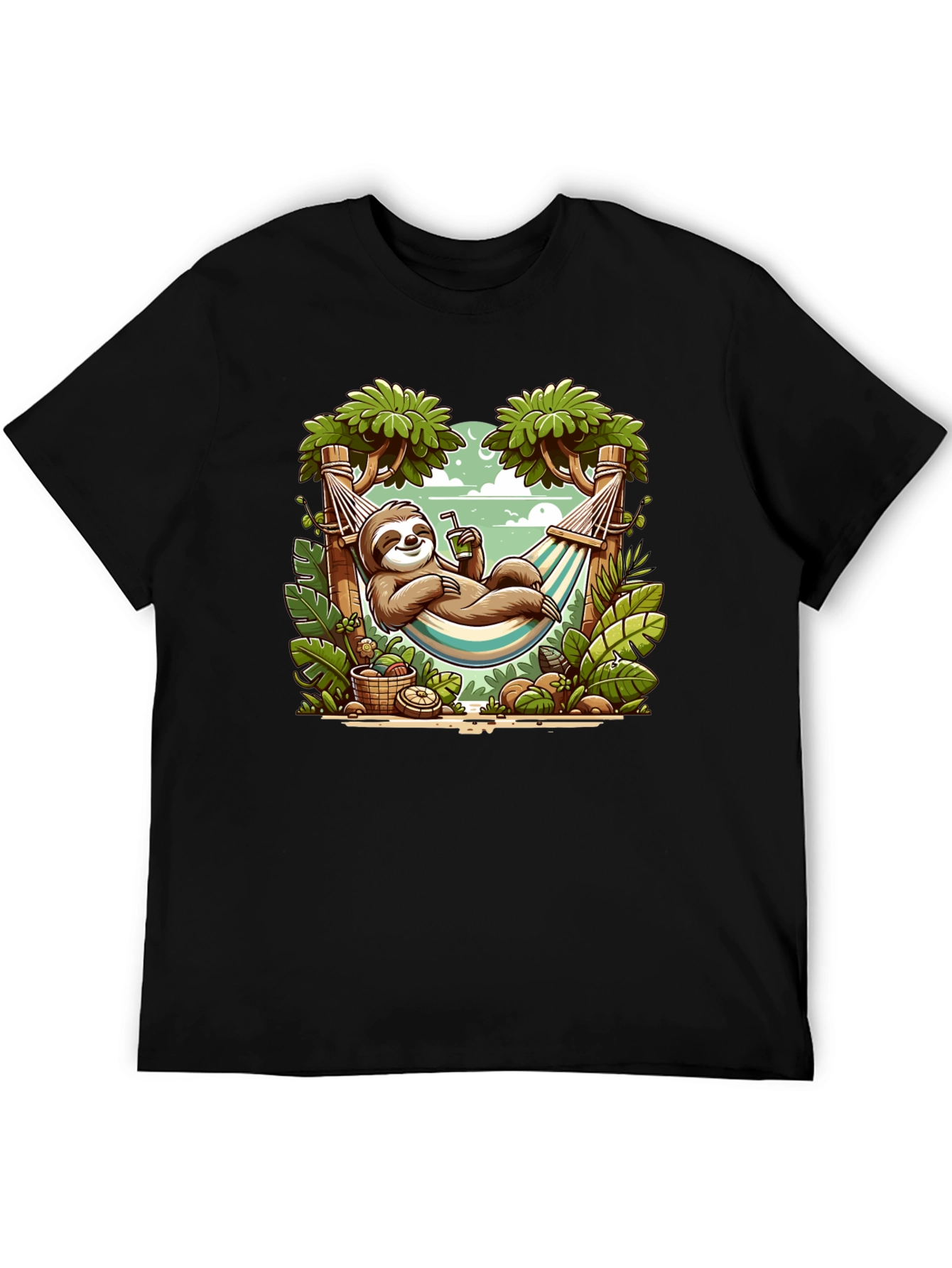 Relaxed Sloth Hammock Graphic Tee