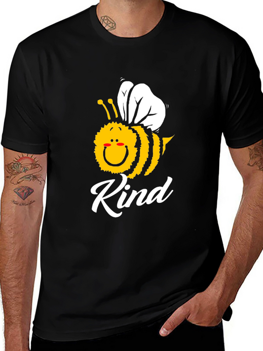 Bee Kind T-Shirt - Mens Black Graphic Tee