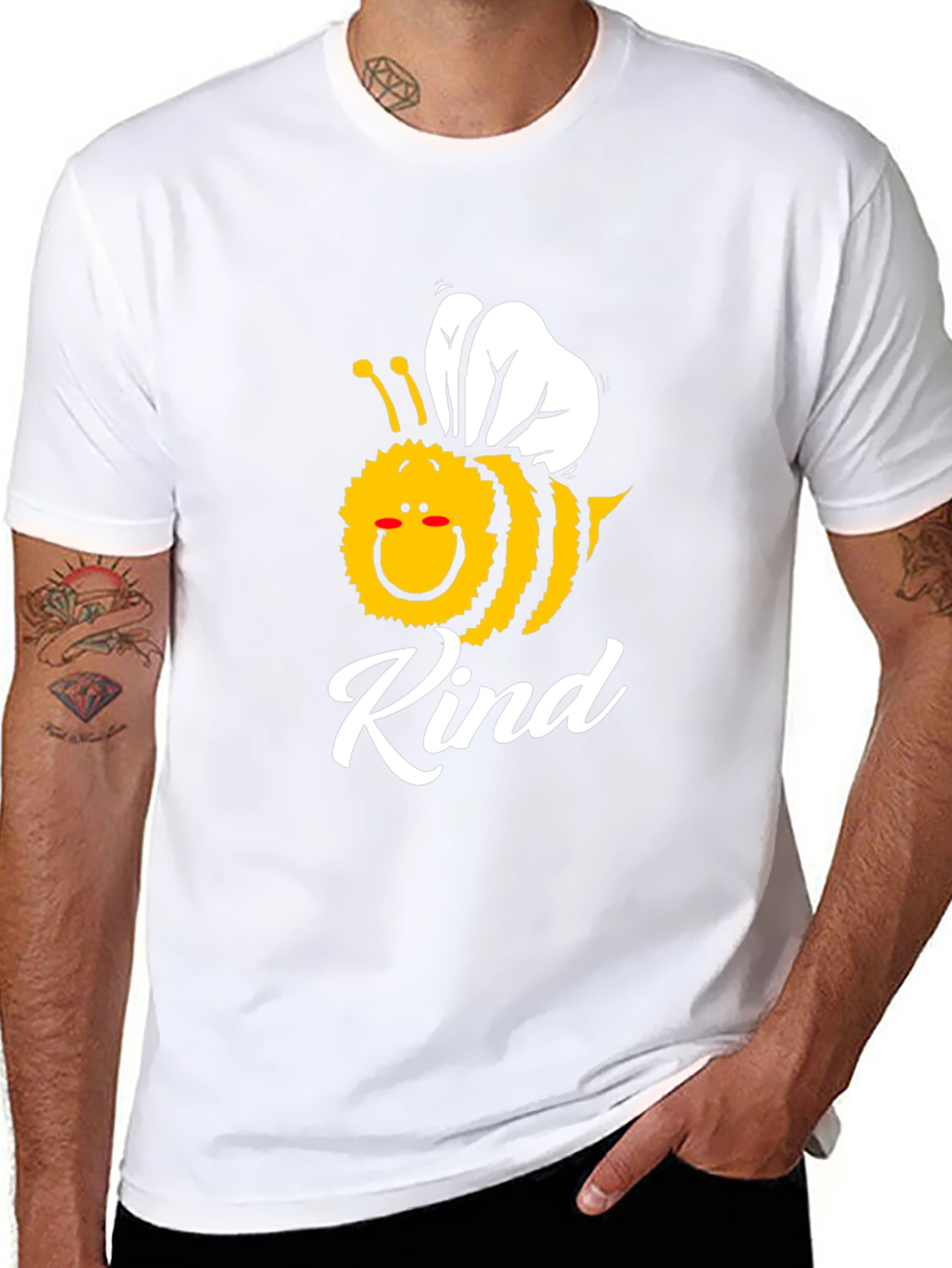 Bee Kind T-Shirt - Mens Black Graphic Tee