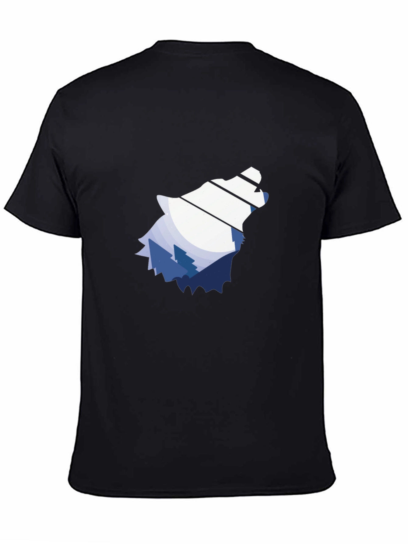 Wolf Mountain Graphic Tee - Stylish Nature Design