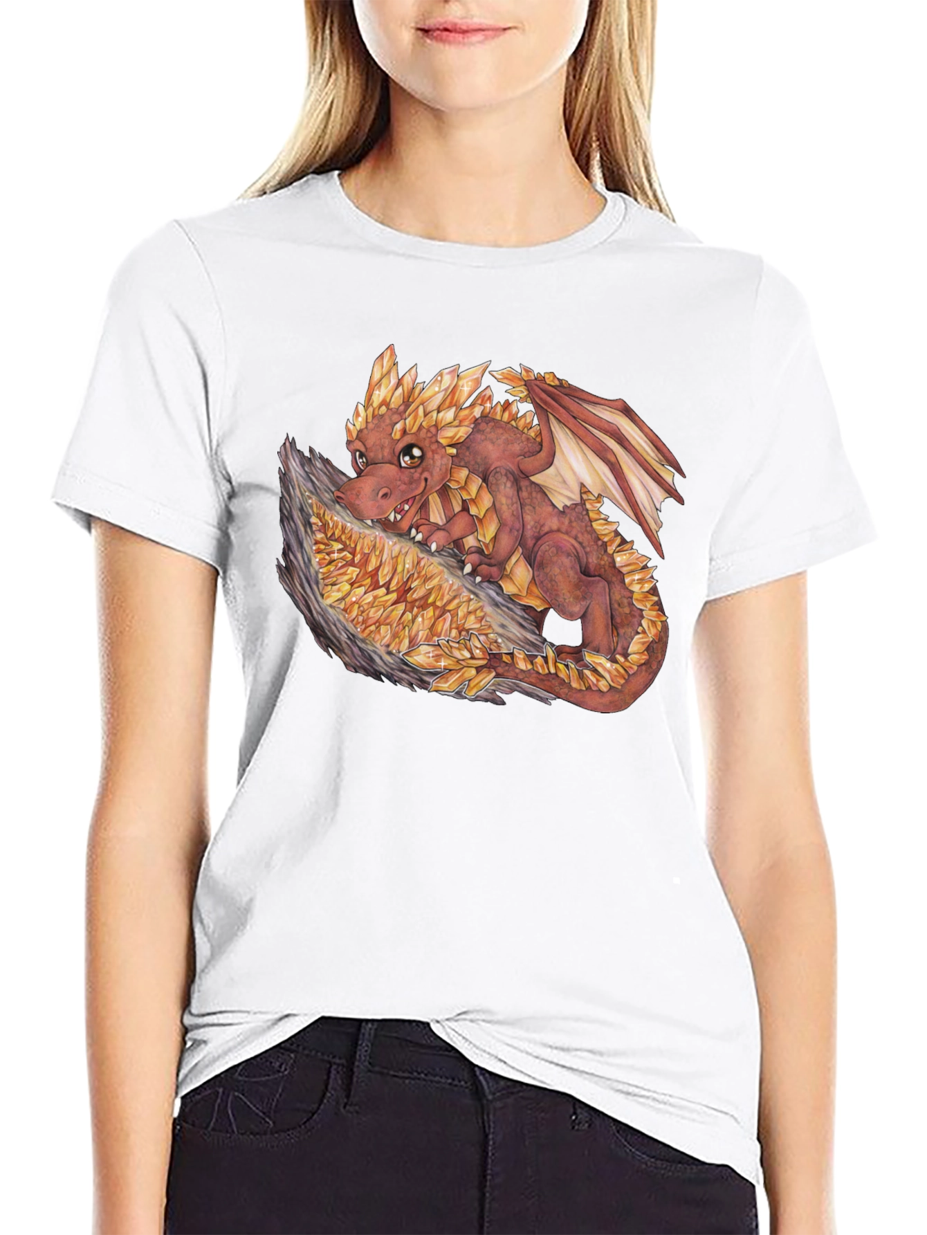 Crystal Dragon T-Shirt - Unique Graphic Tee