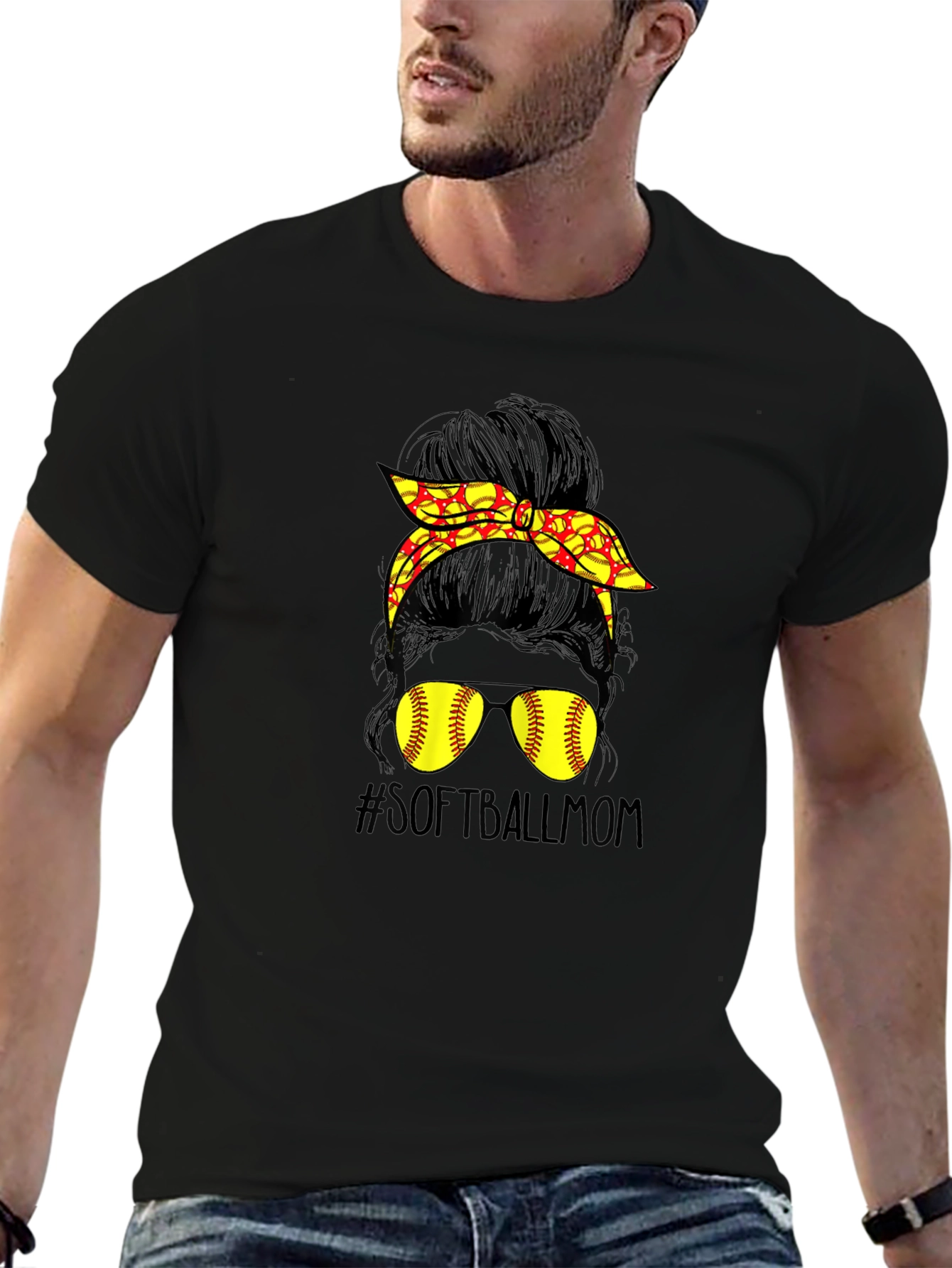 Softball Mom Graphic T-Shirt