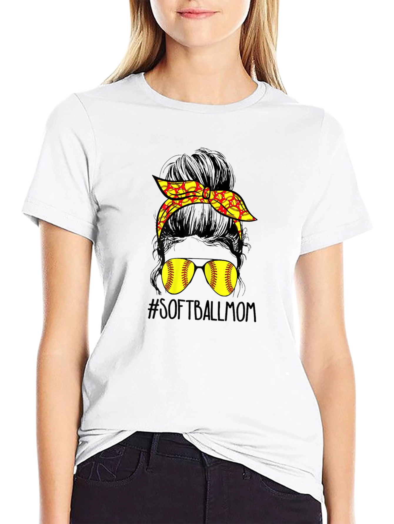 Softball Mom Graphic T-Shirt