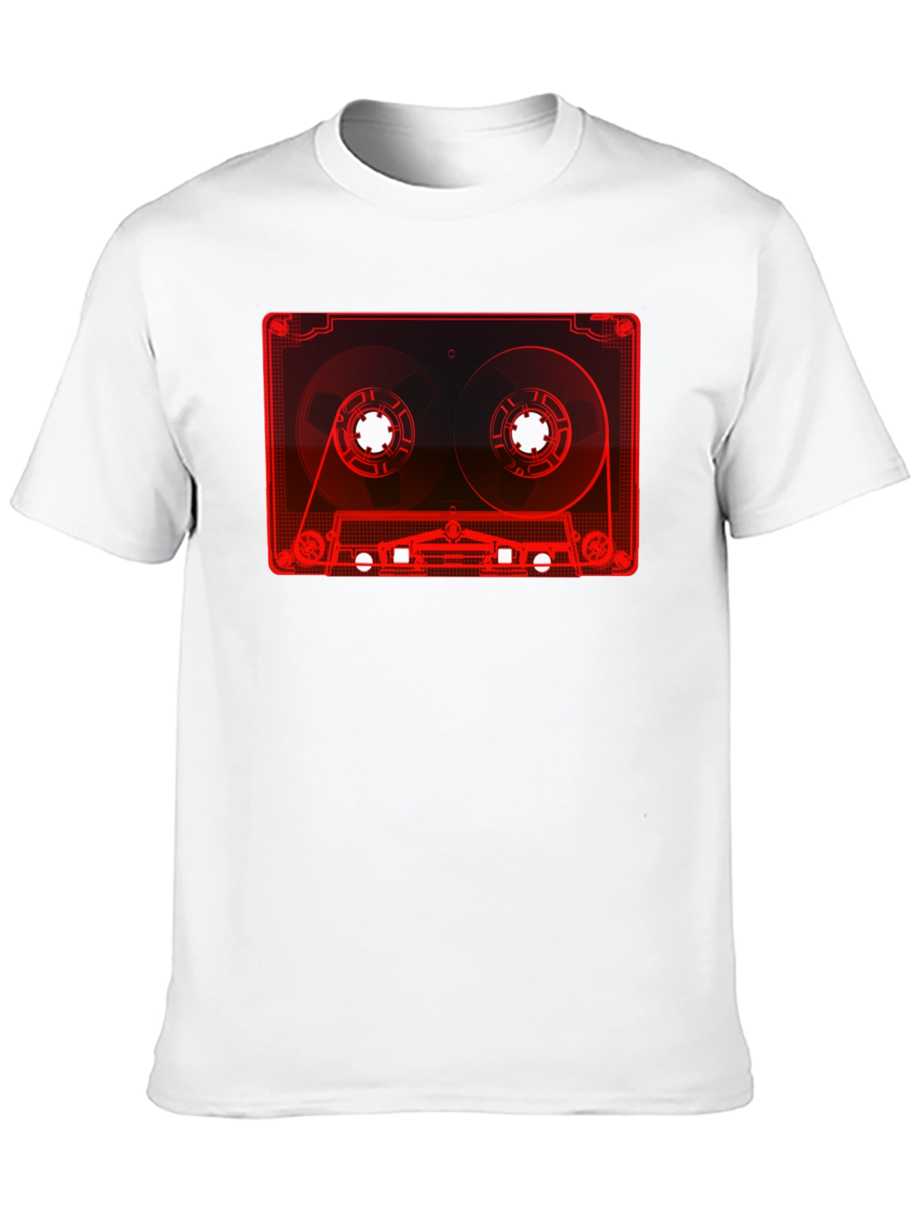Retro Cassette Tape Graphic T-Shirt - Black