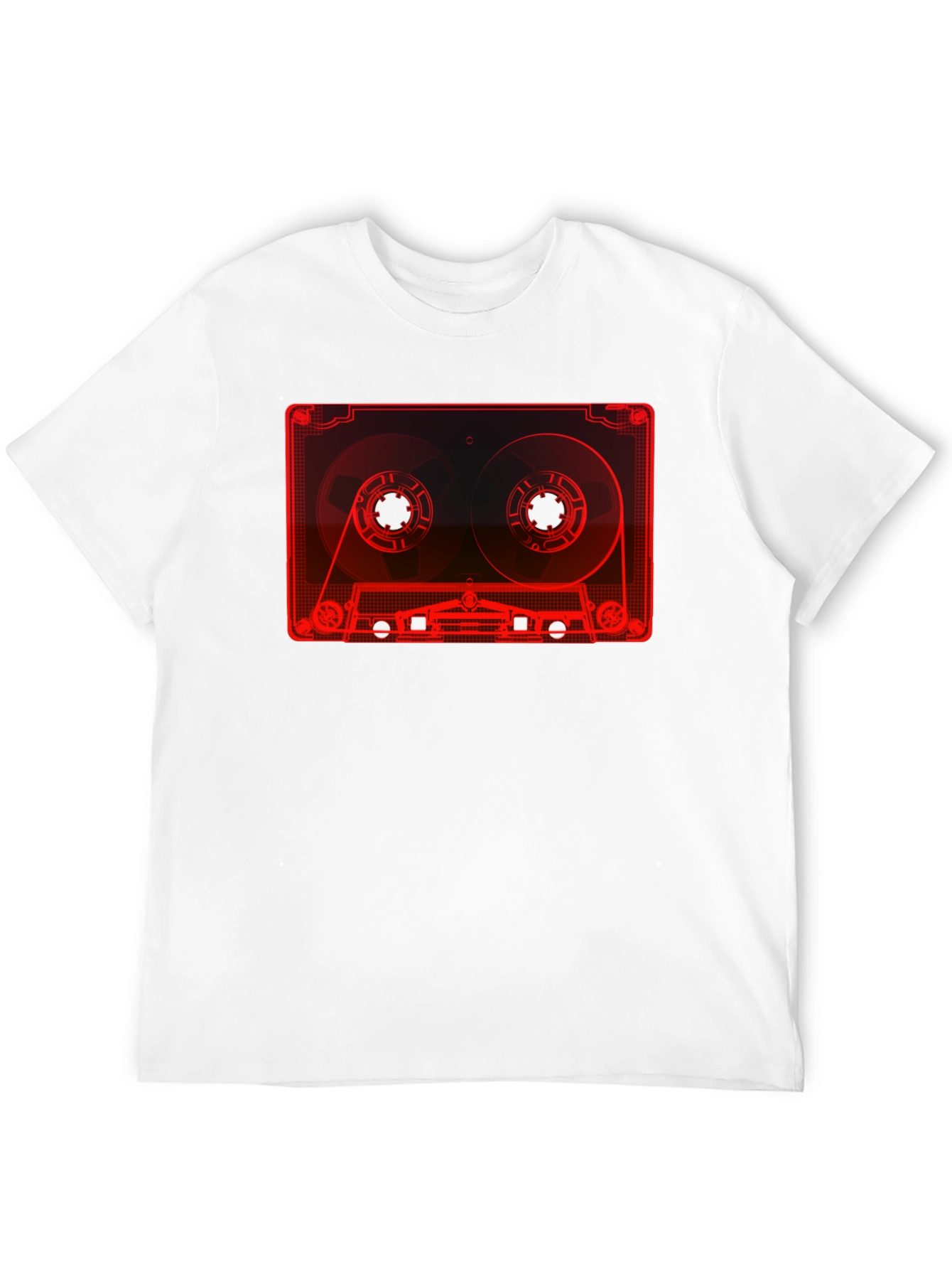 Retro Cassette Tape Graphic T-Shirt - Black