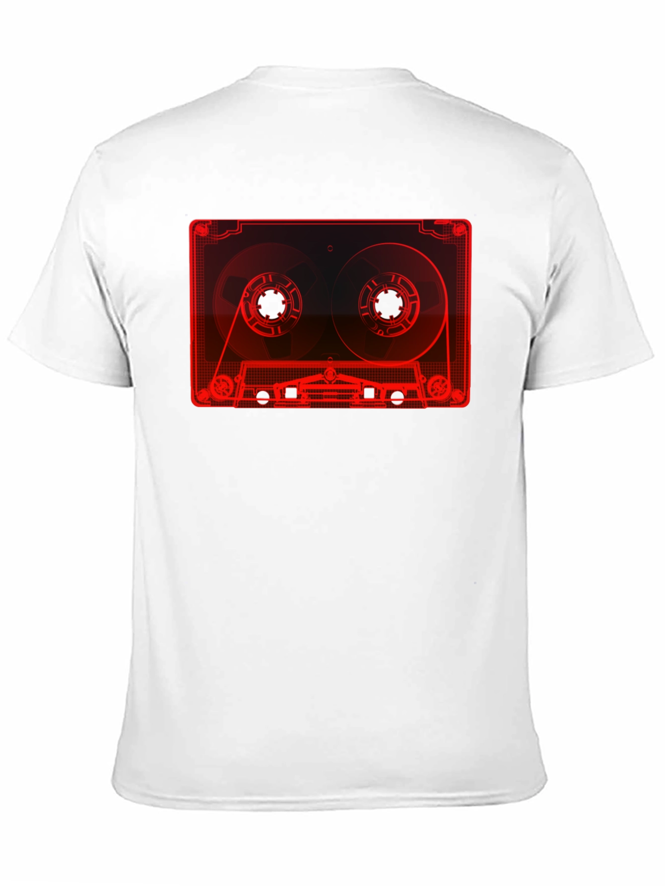 Retro Cassette Tape Graphic T-Shirt - Black