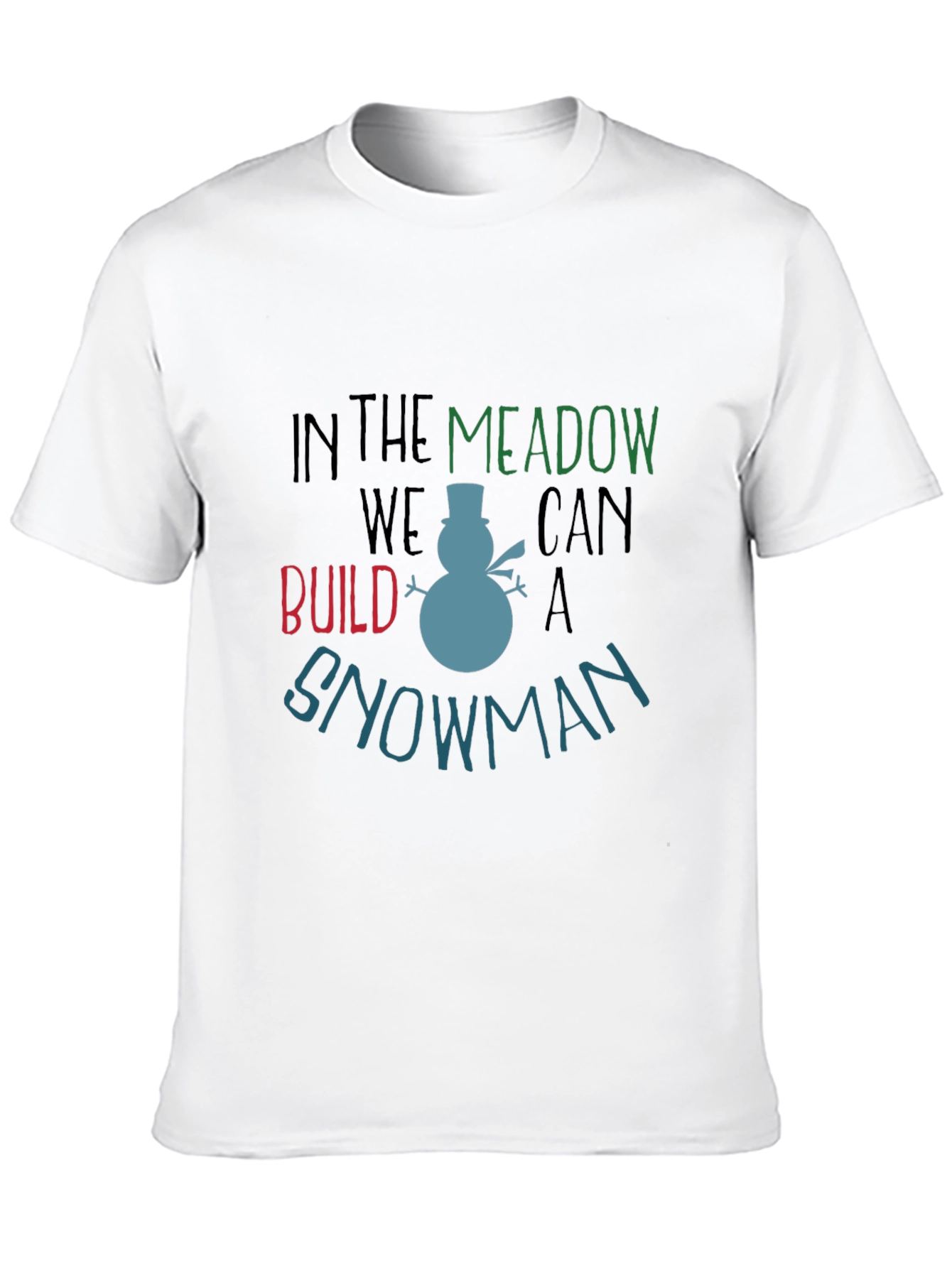 Winter Fun Graphic Tee: Snowman Build