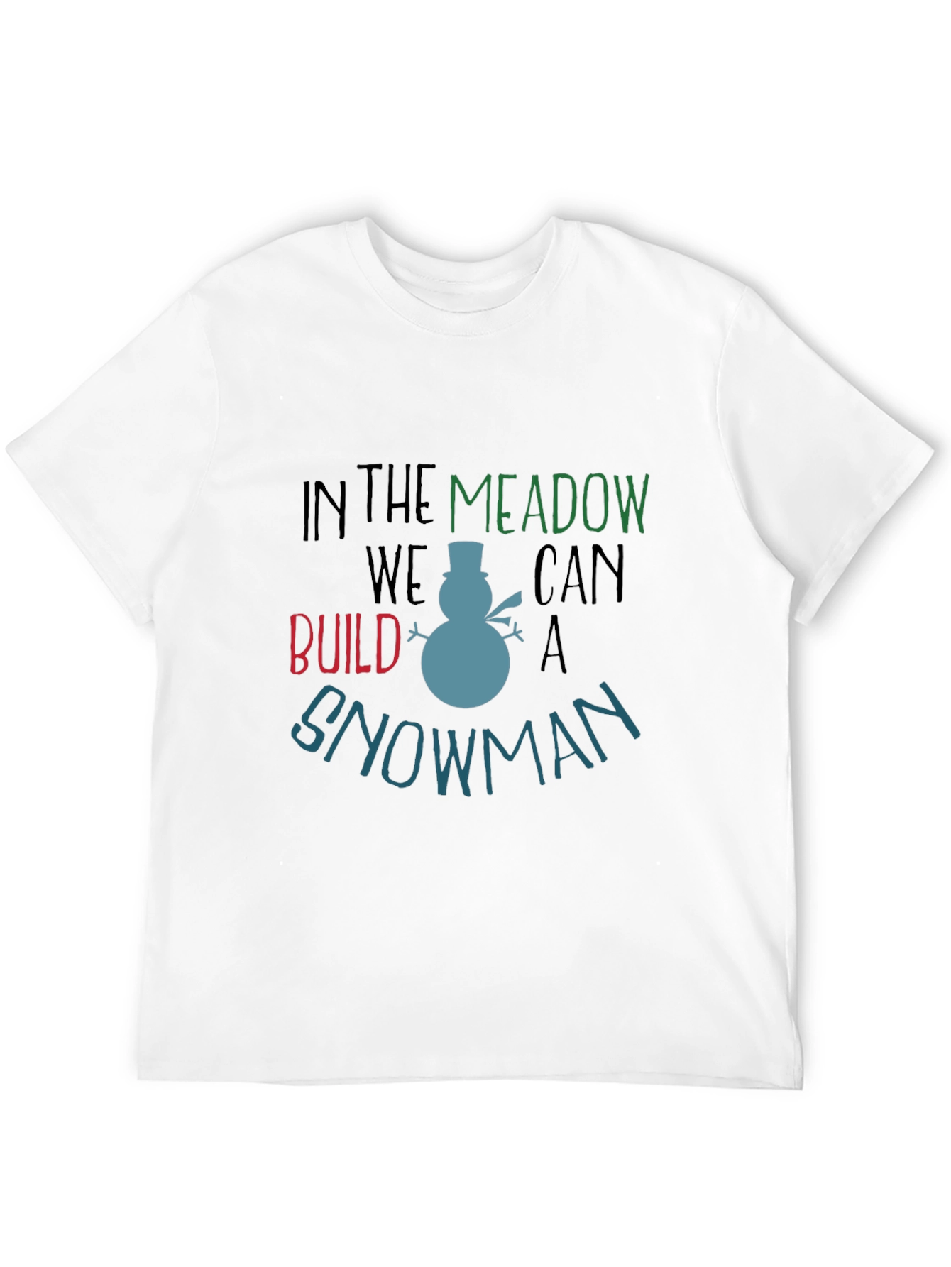 Winter Fun Graphic Tee: Snowman Build