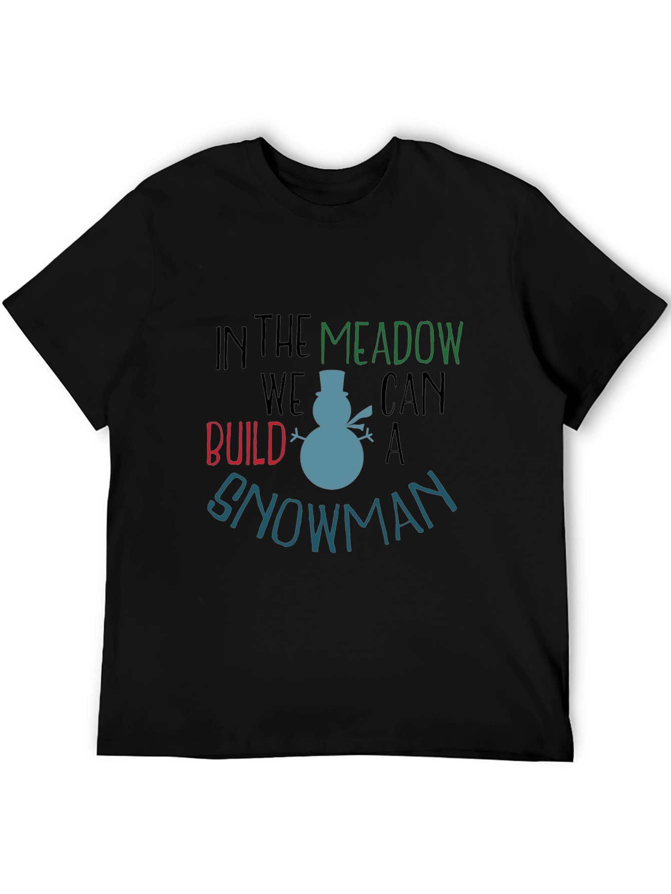 Winter Fun Graphic Tee: Snowman Build