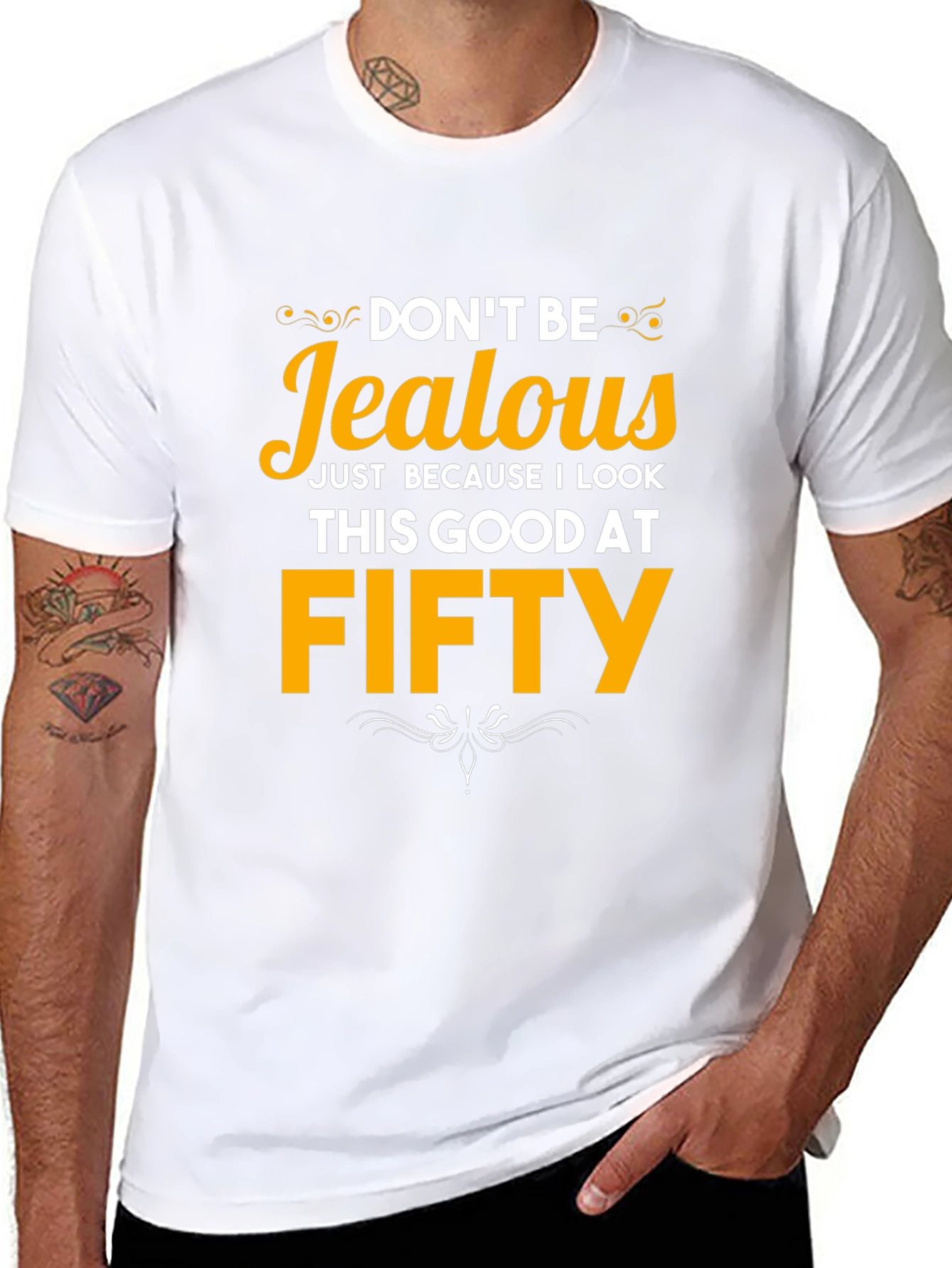 Funny 50th Birthday T-Shirt - Dont Be Jealous!