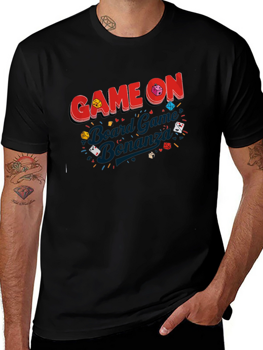 Game On Board Game Bonanza Black T-Shirt
